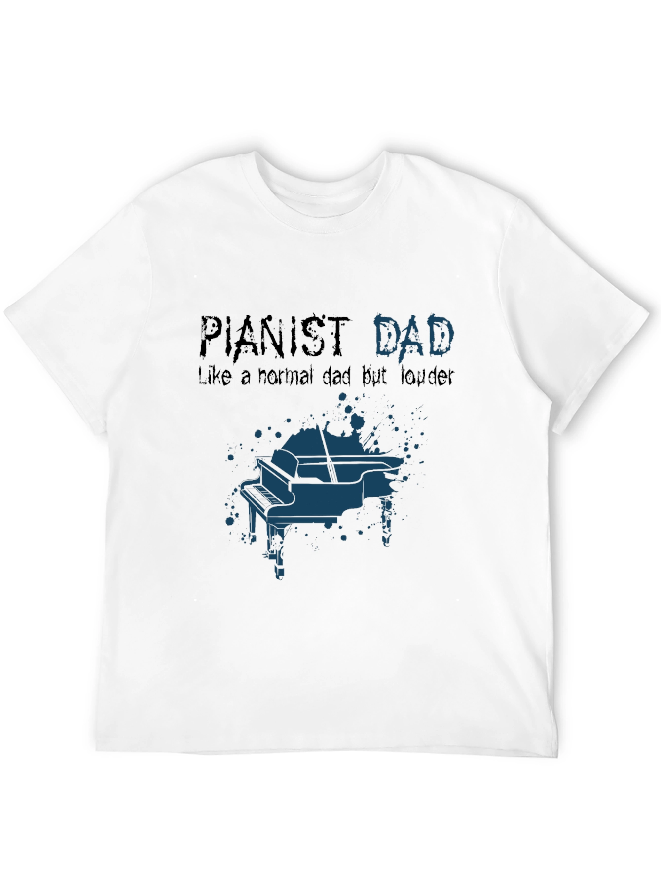 Pianist Dad Graphic T-Shirt - Musician Father Tee
