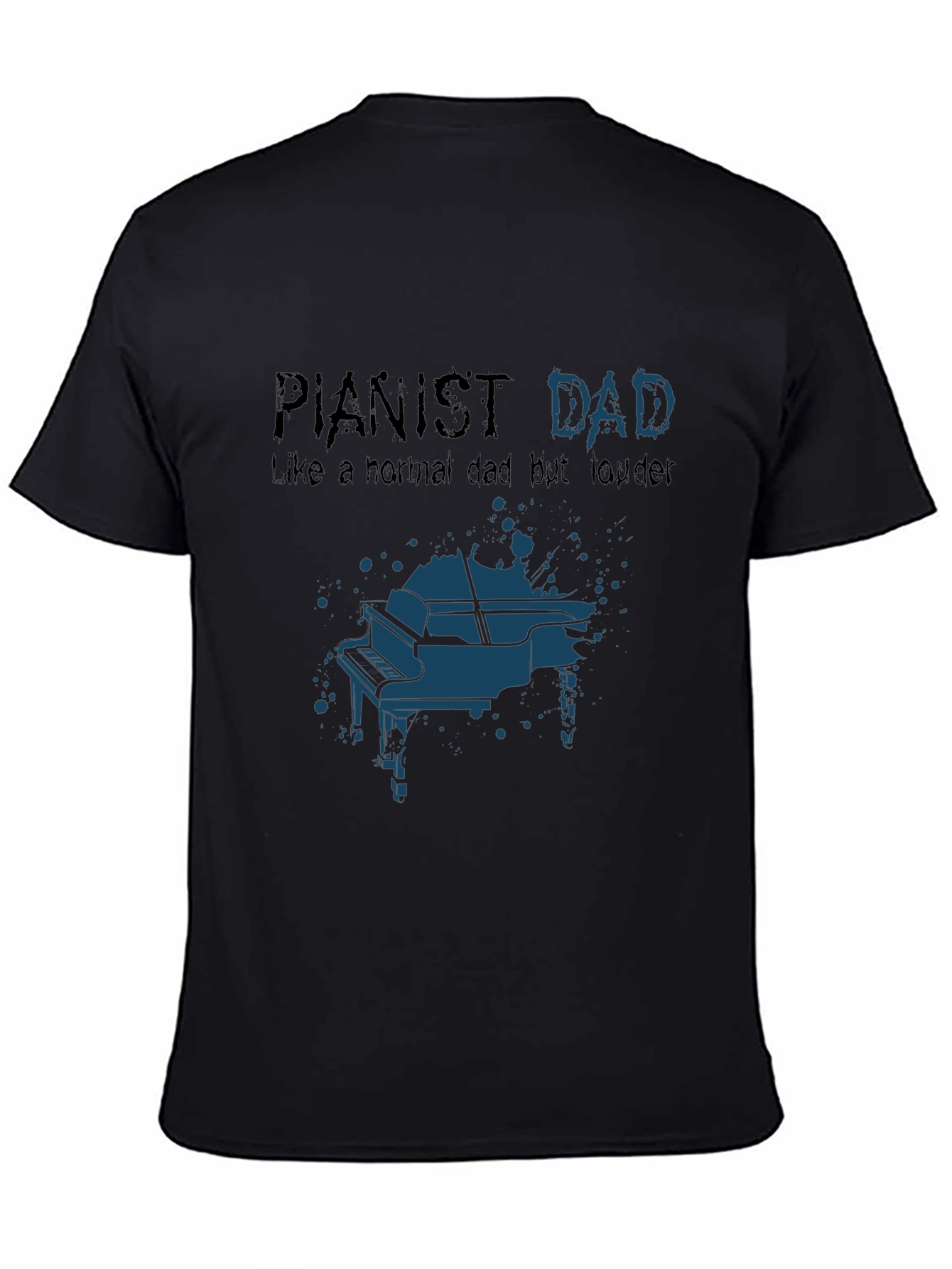 Pianist Dad Graphic T-Shirt - Musician Father Tee