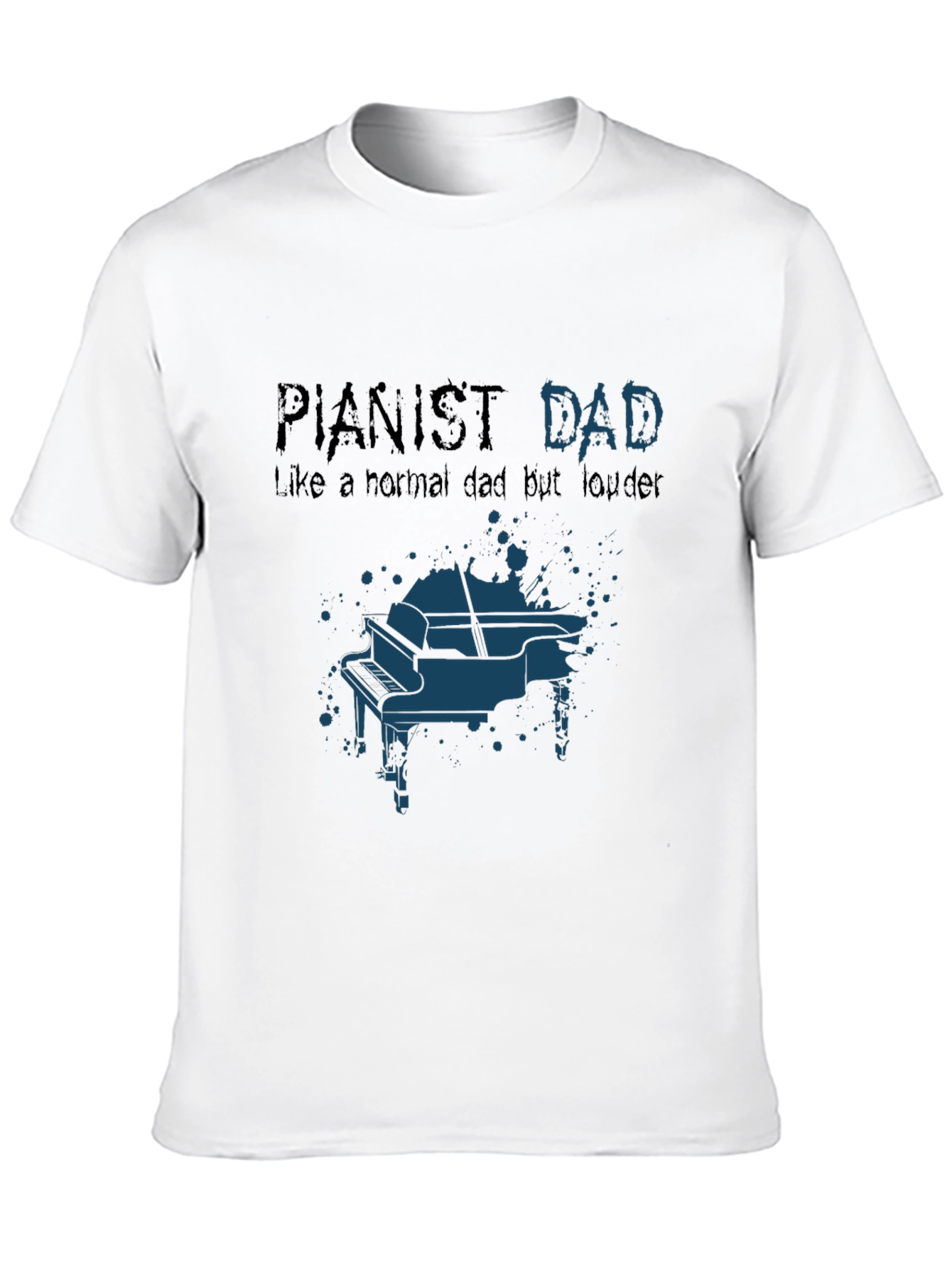 Pianist Dad Graphic T-Shirt - Musician Father Tee