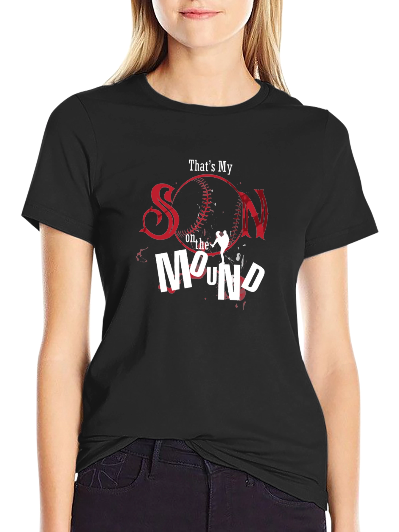 Thats My Son on the Mound Baseball T-Shirt