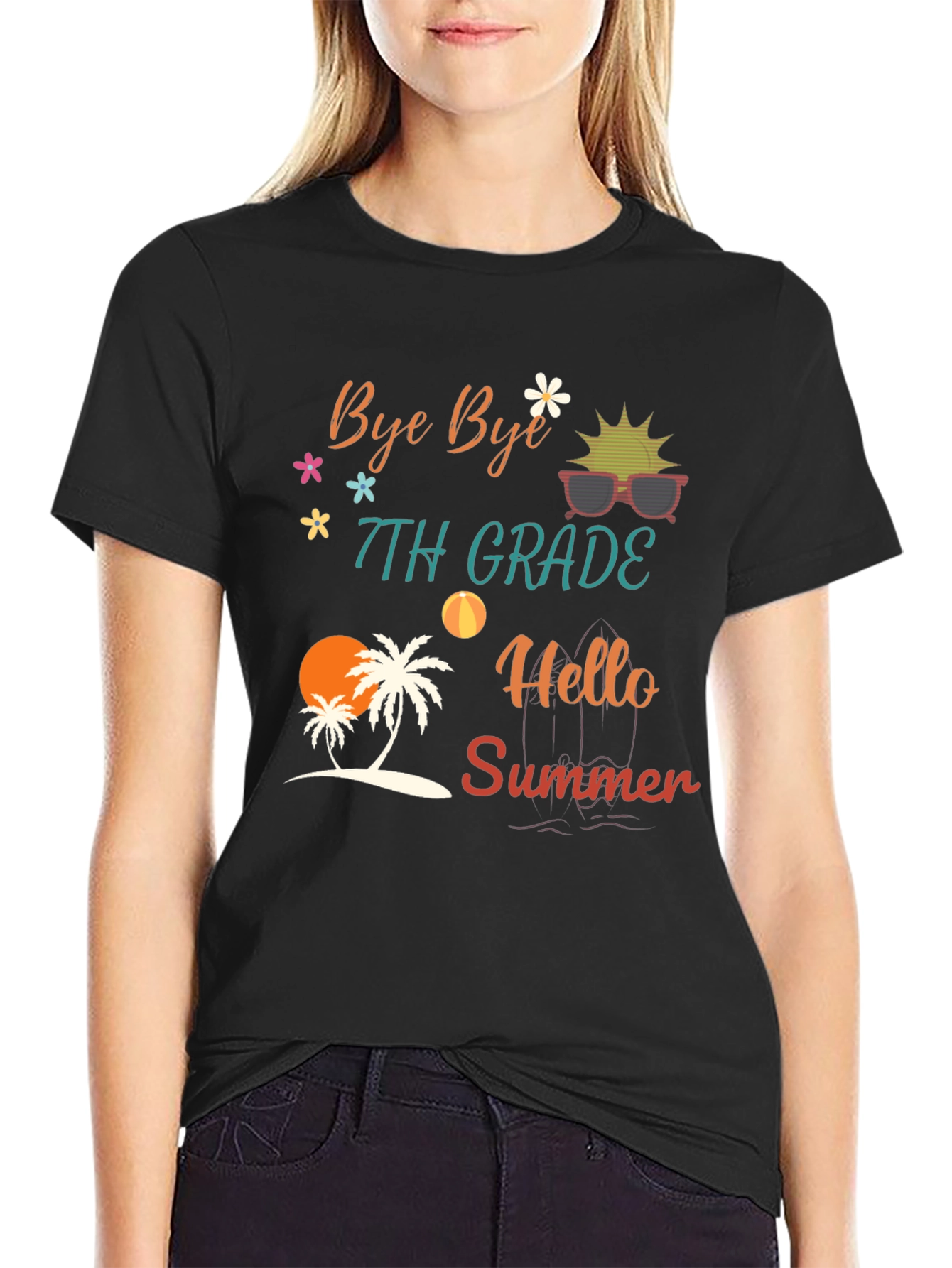 Bye Bye 7th Grade Hello Summer T-Shirt