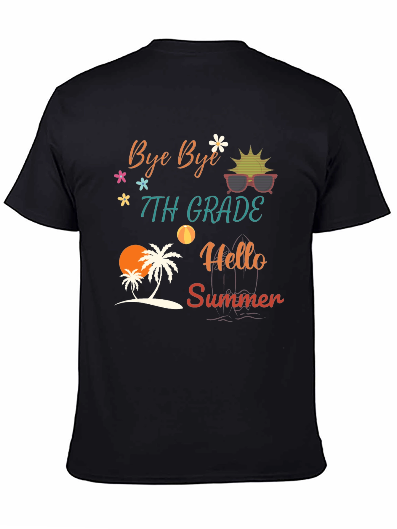 Bye Bye 7th Grade Hello Summer T-Shirt