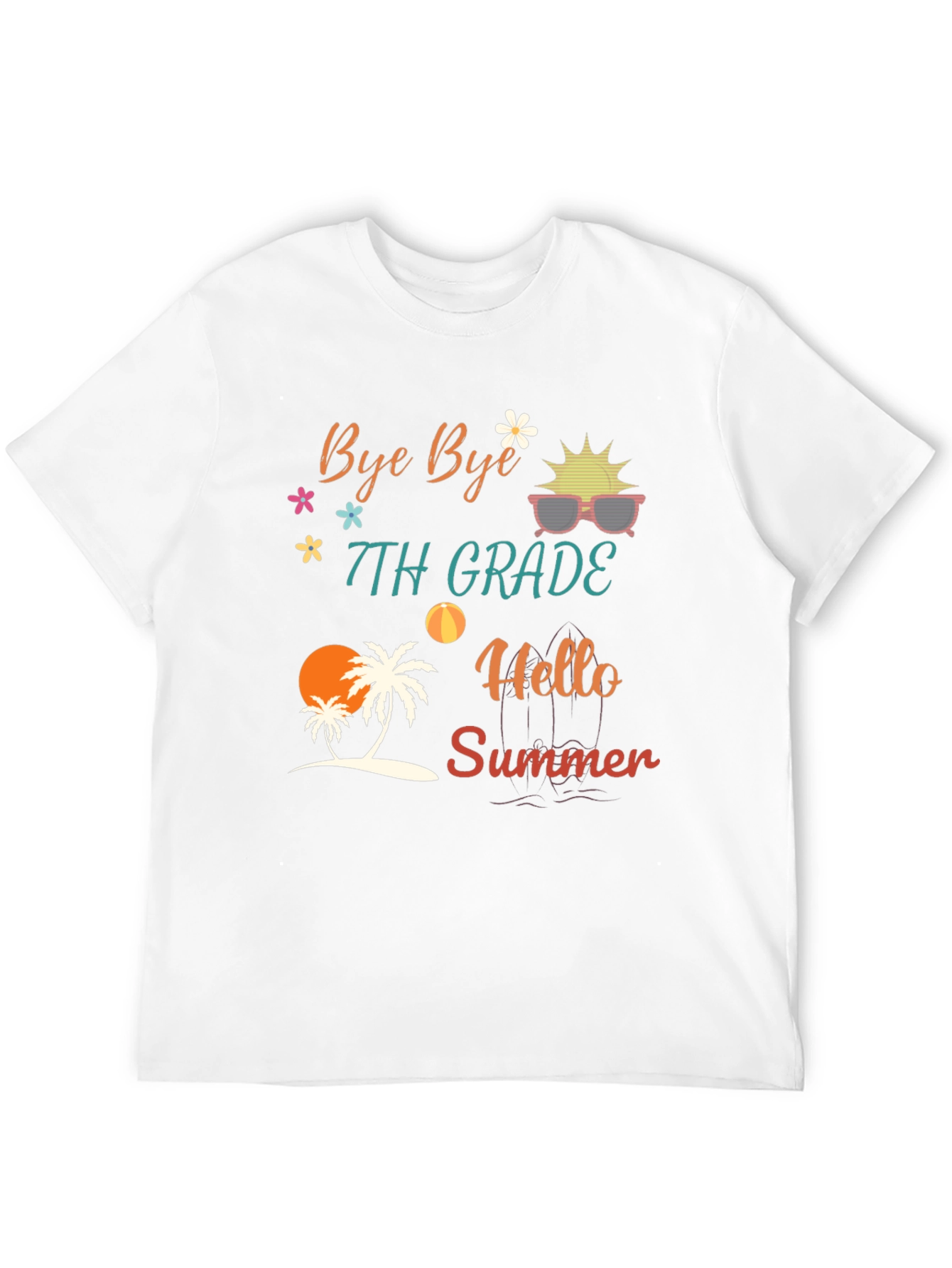 Bye Bye 7th Grade Hello Summer T-Shirt