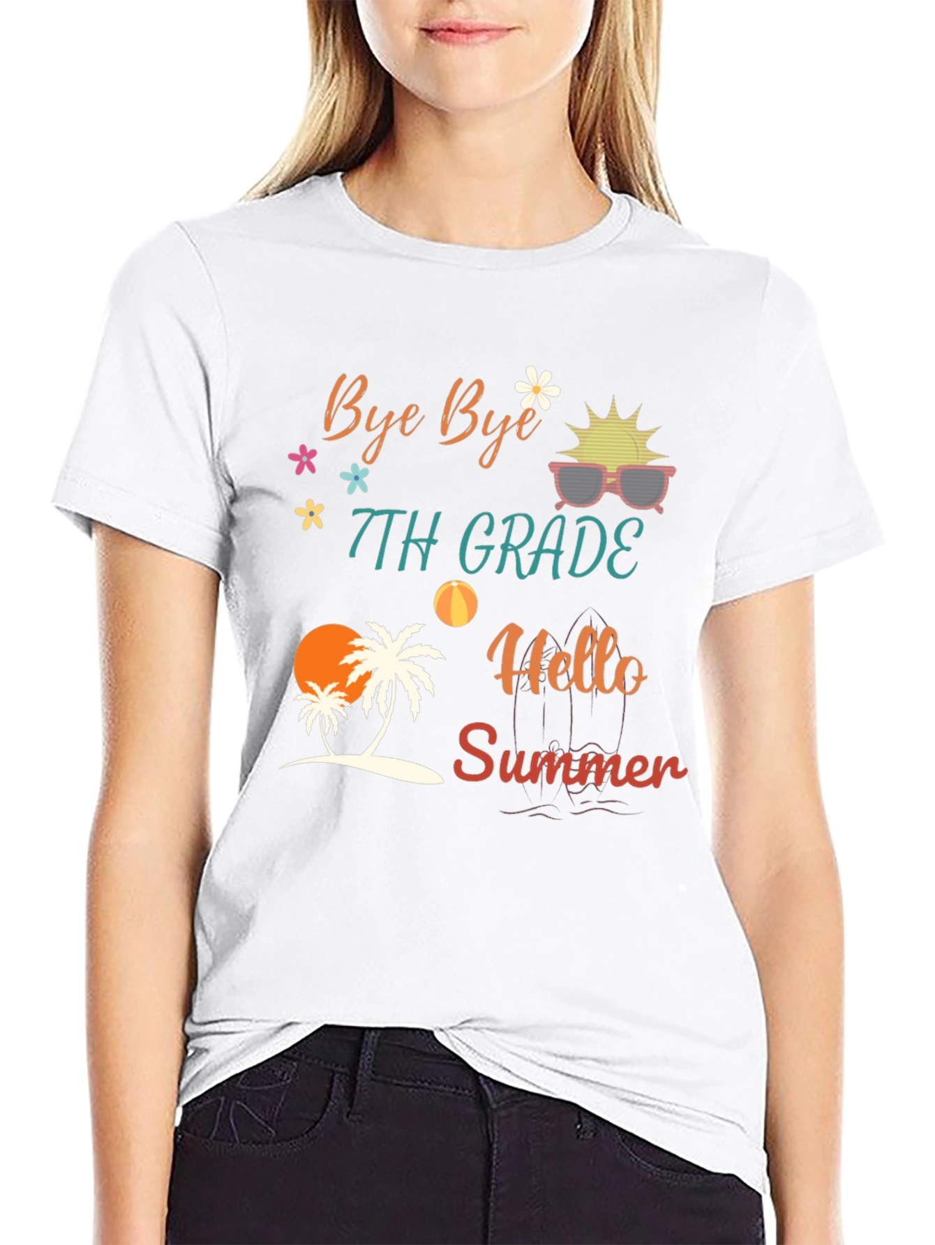 Bye Bye 7th Grade Hello Summer T-Shirt