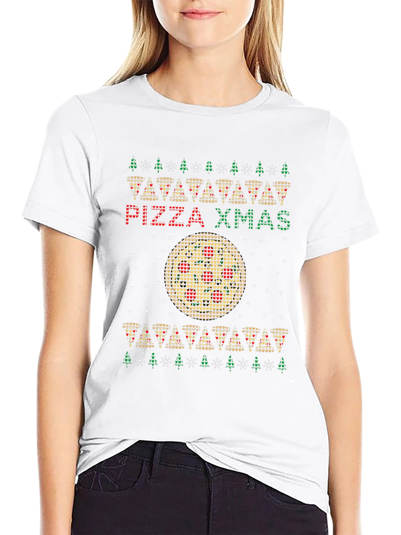 Pizza Xmas Ugly Christmas Sweater T-Shirt