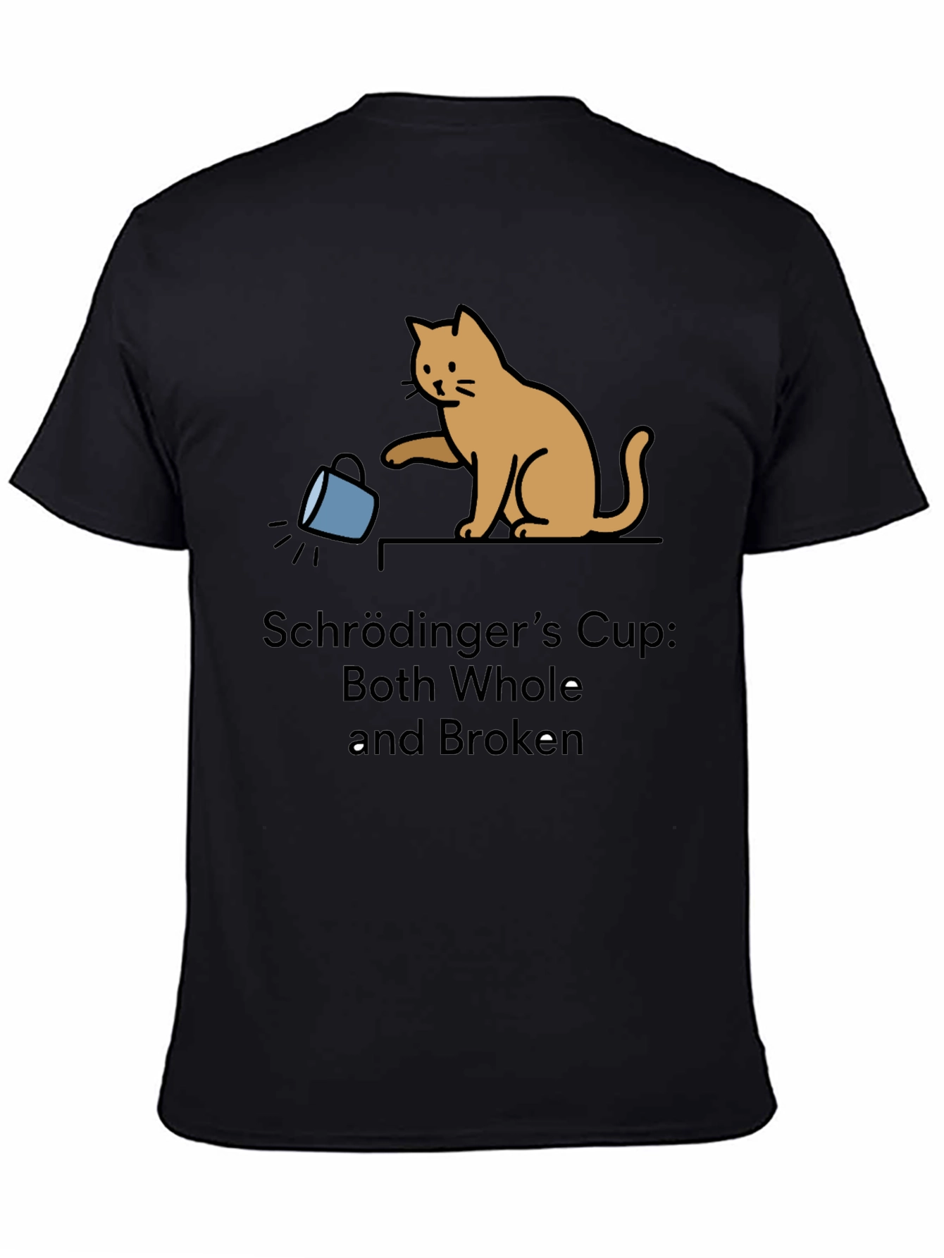 Schrödingers Cup Funny Graphic Tee - Cat Lover