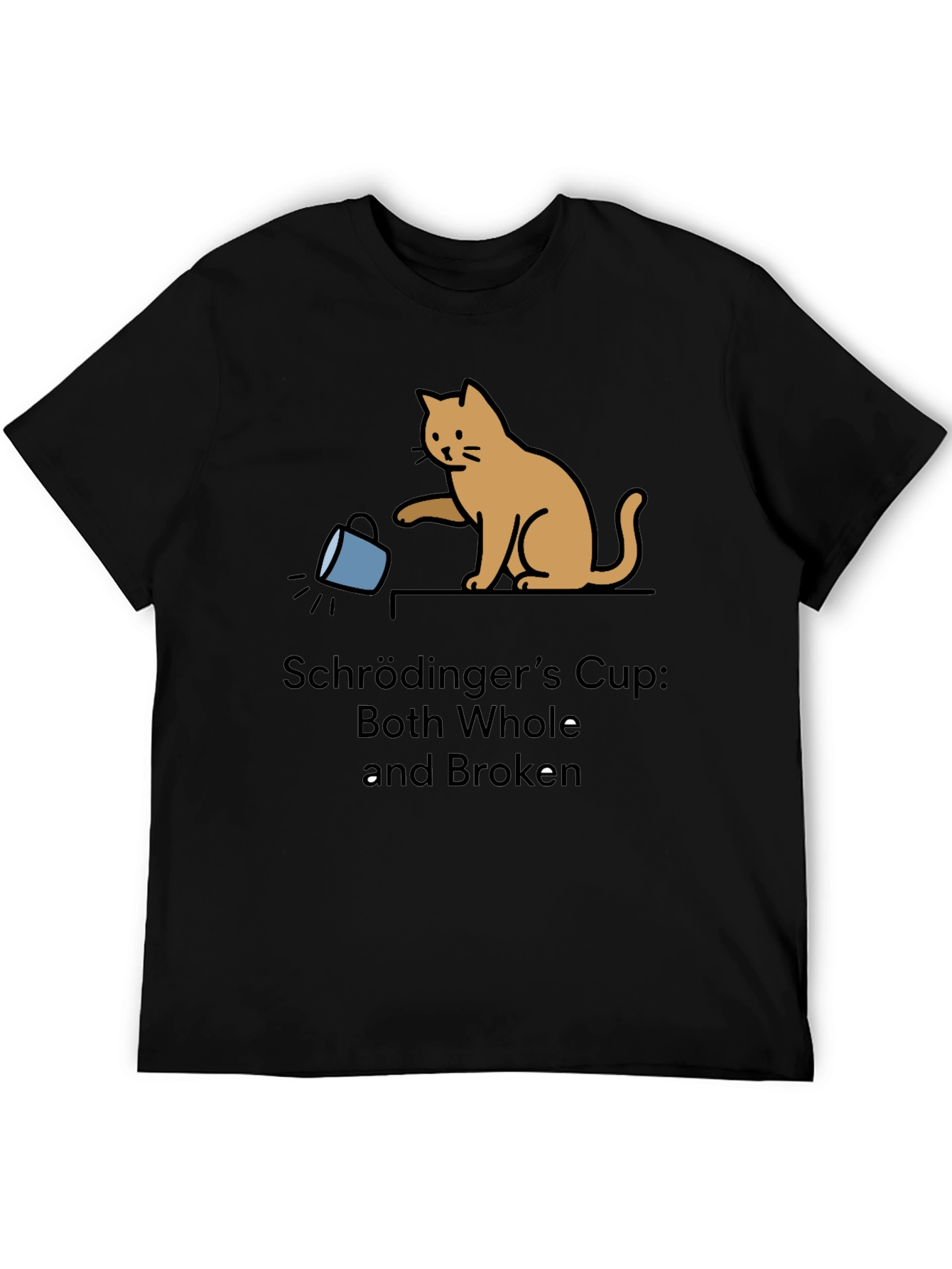 Schrödingers Cup Funny Graphic Tee - Cat Lover