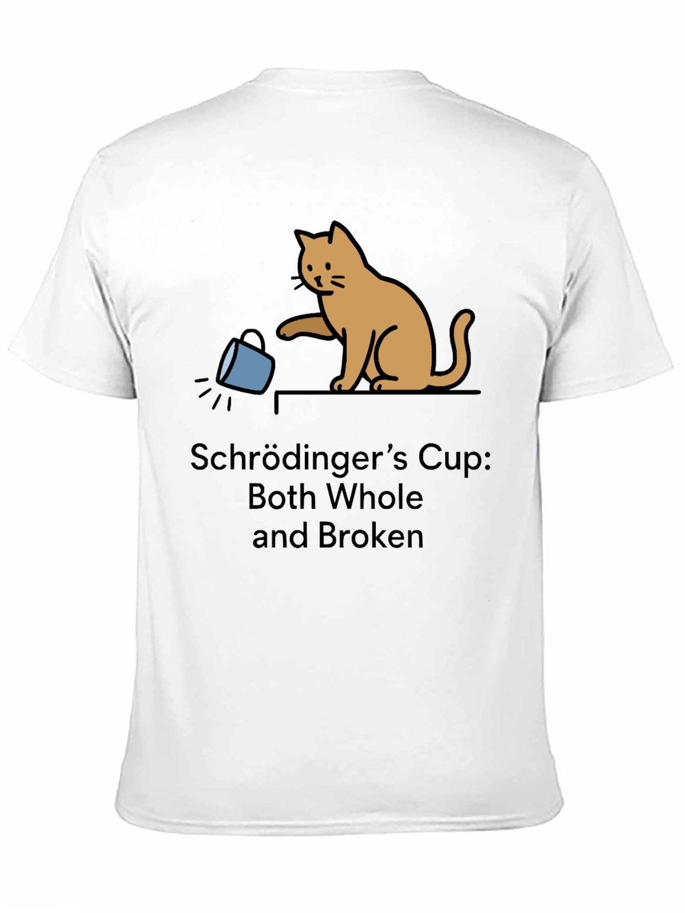 Schrödingers Cup Funny Graphic Tee - Cat Lover