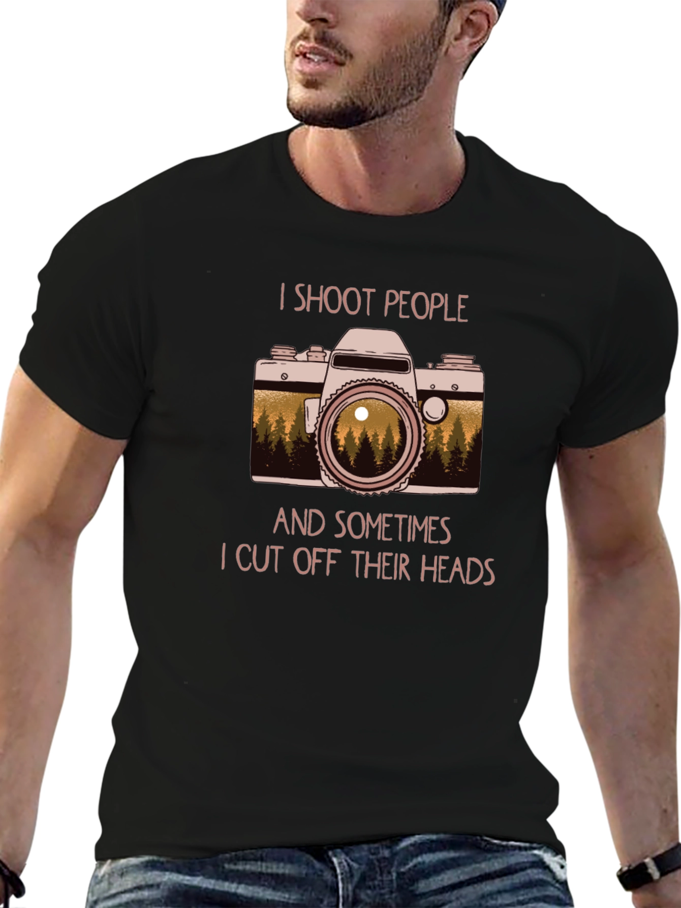 I Shoot People T-Shirt: Photographer Humor Tee