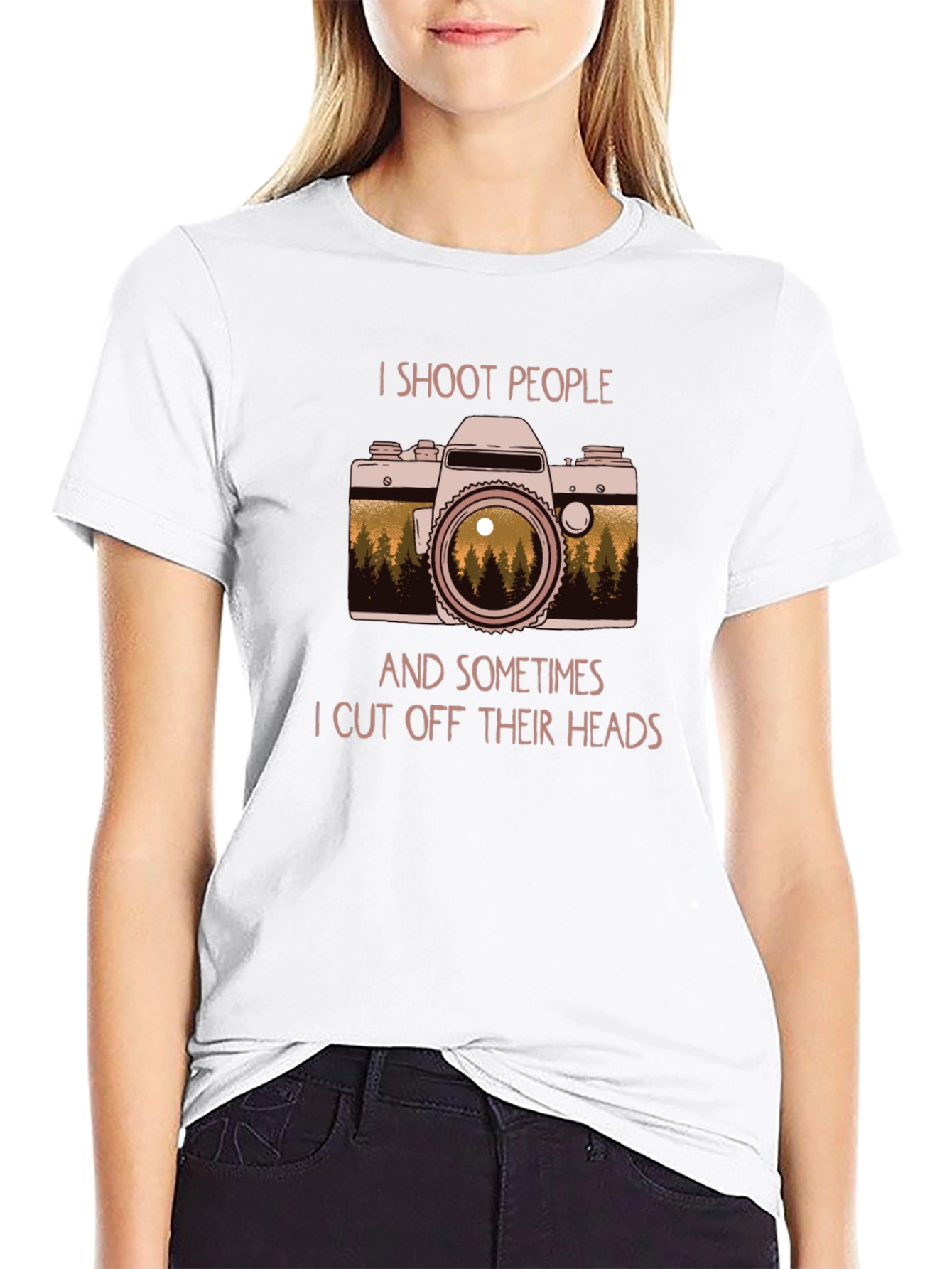 I Shoot People T-Shirt: Photographer Humor Tee