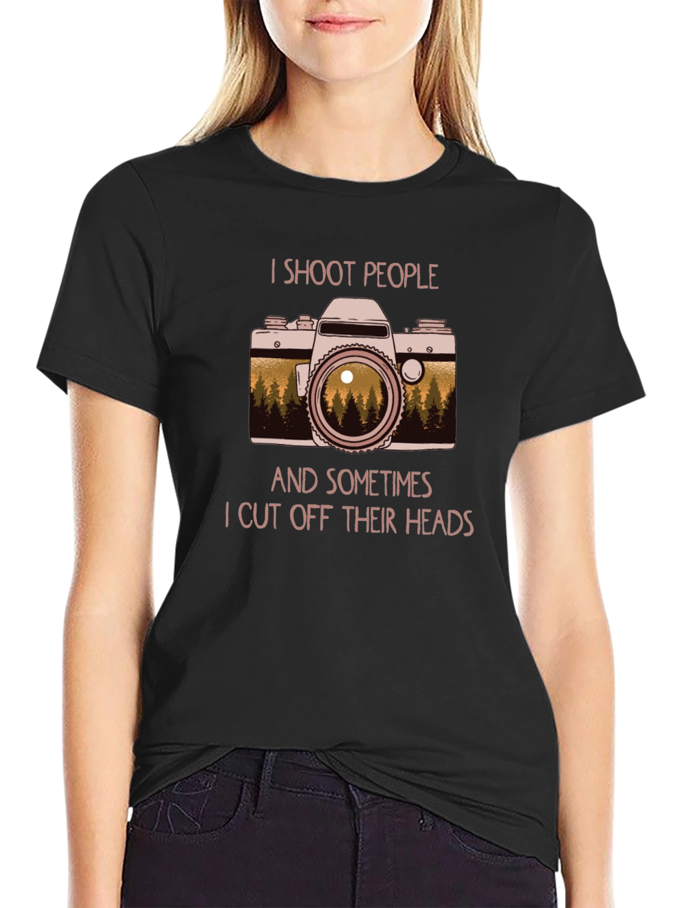 I Shoot People T-Shirt: Photographer Humor Tee