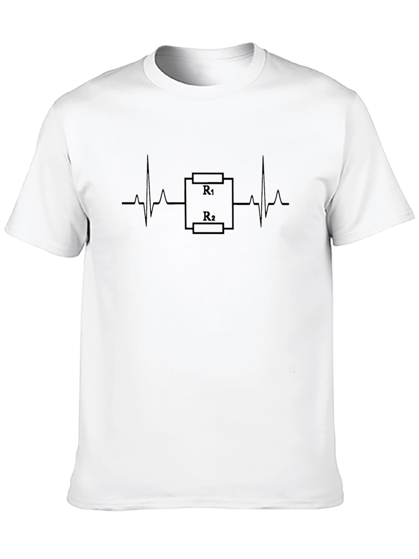 Resistor Heartbeat Black T-Shirt