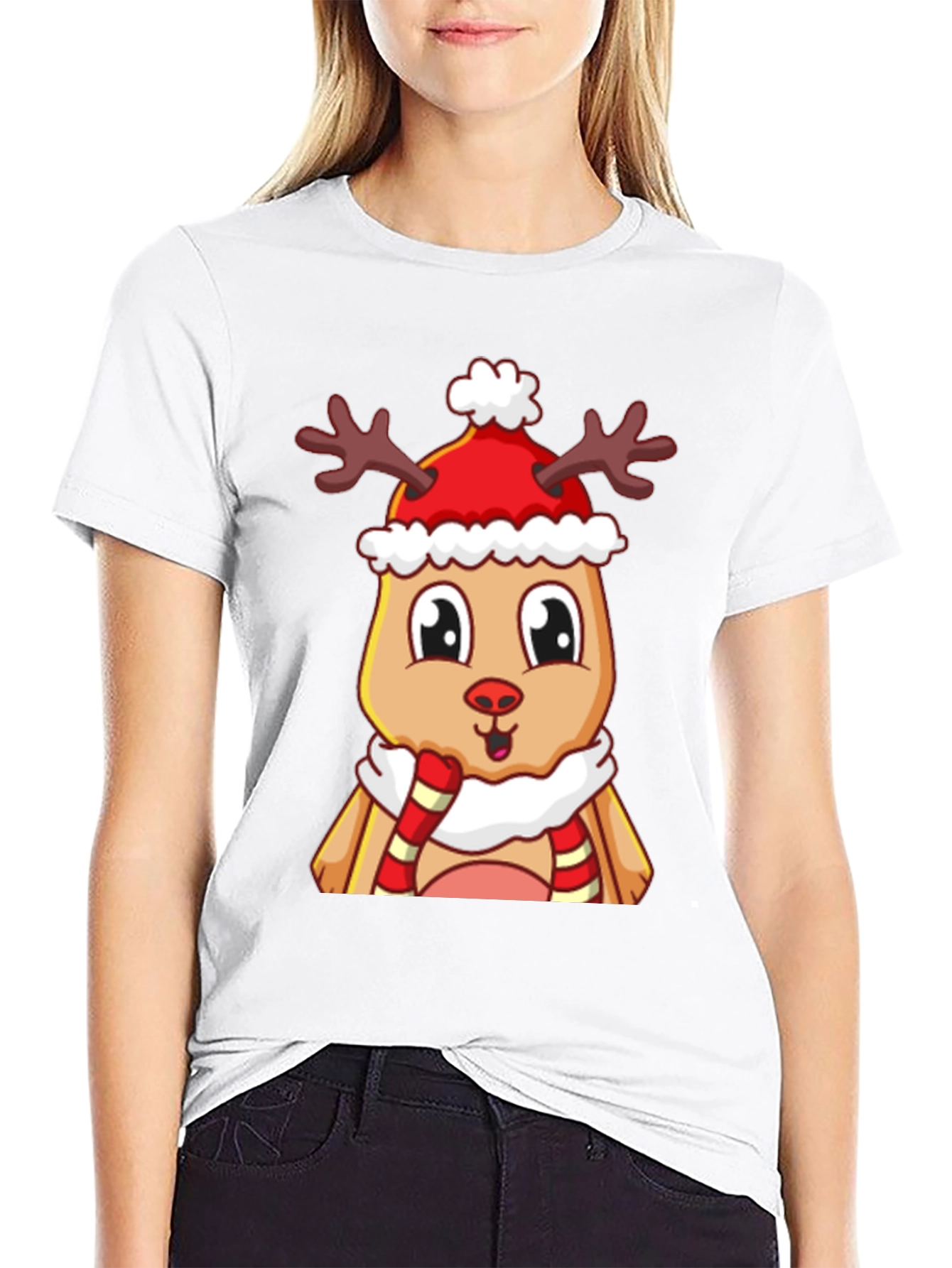 Festive Reindeer Graphic Tee
