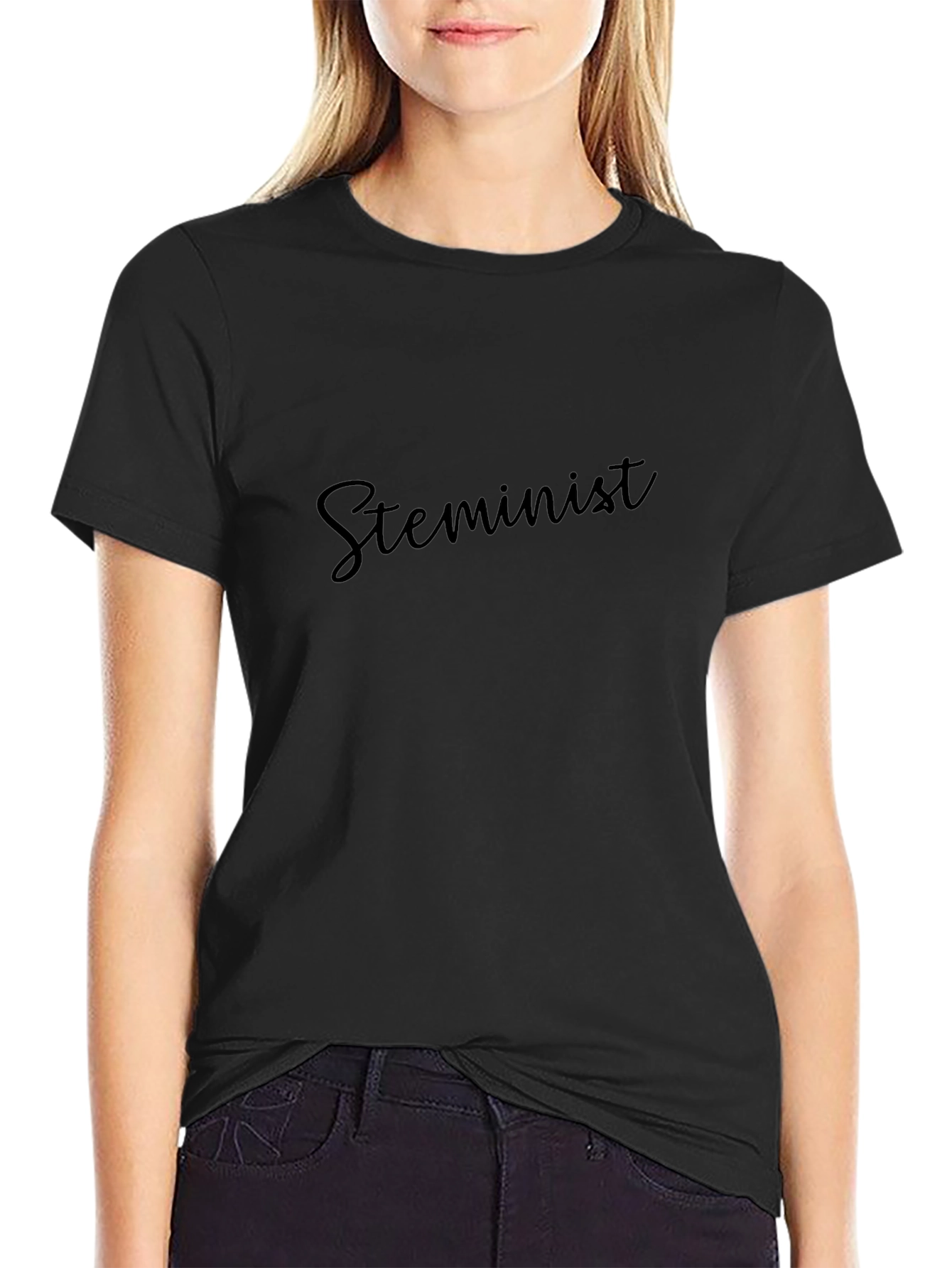 Steminist Black T-Shirt