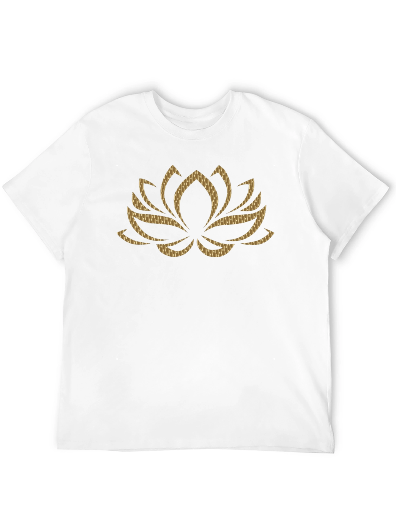 Lotus Flower Graphic Tee - Stylish Black T-Shirt