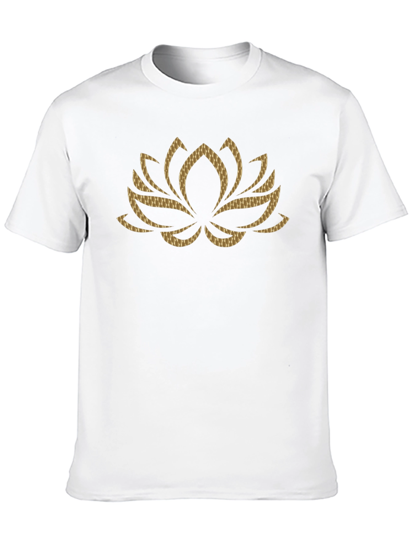 Lotus Flower Graphic Tee - Stylish Black T-Shirt