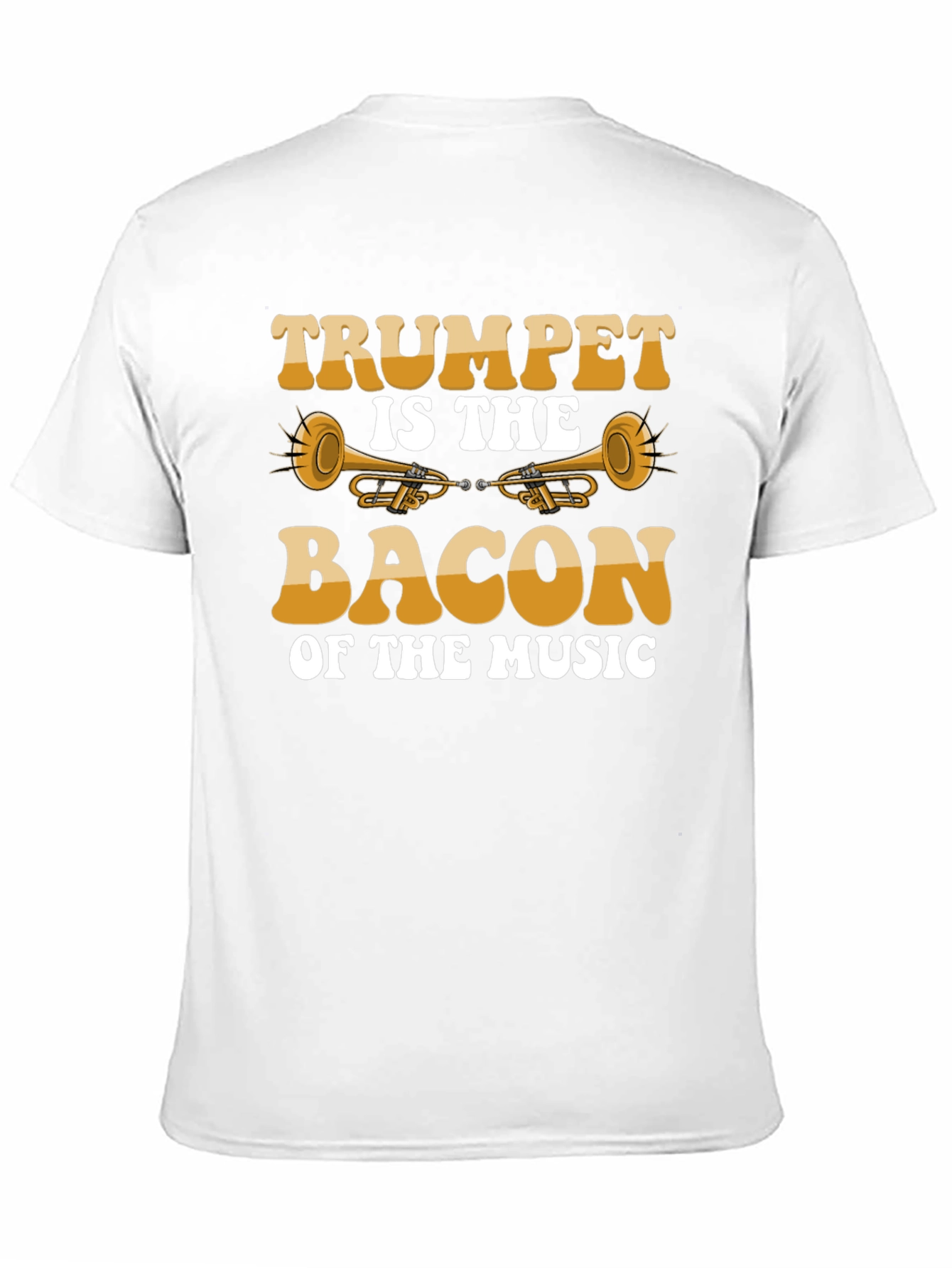 Trumpet is the Bacon of Music Black T-Shirt