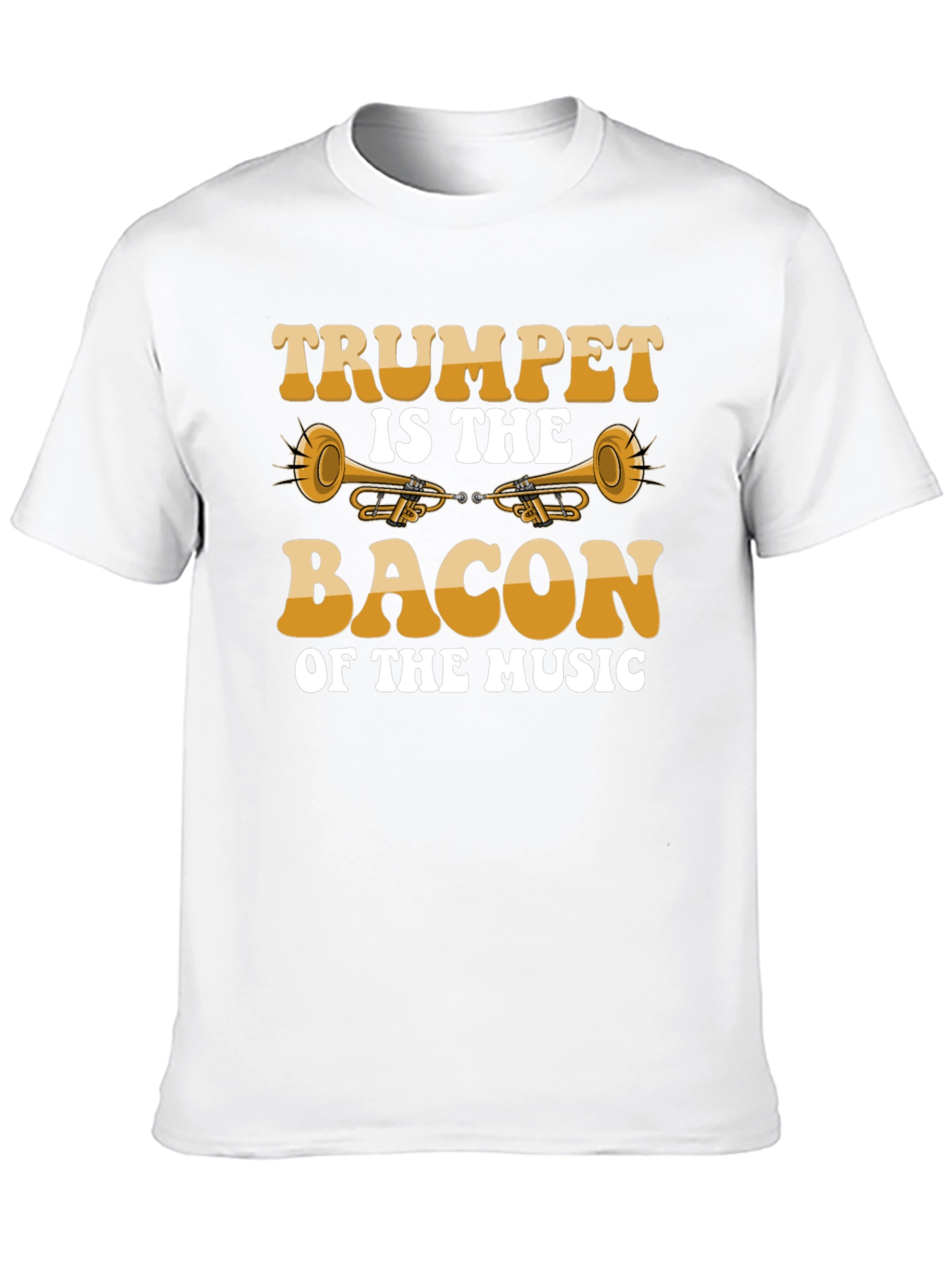 Trumpet is the Bacon of Music Black T-Shirt