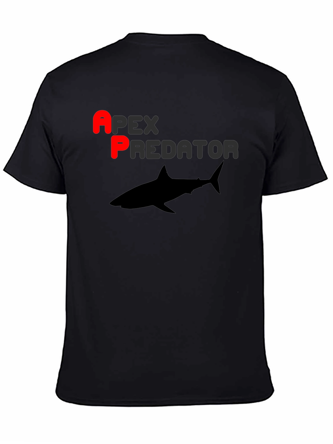 Apex Predator Shark Graphic T-Shirt - Black