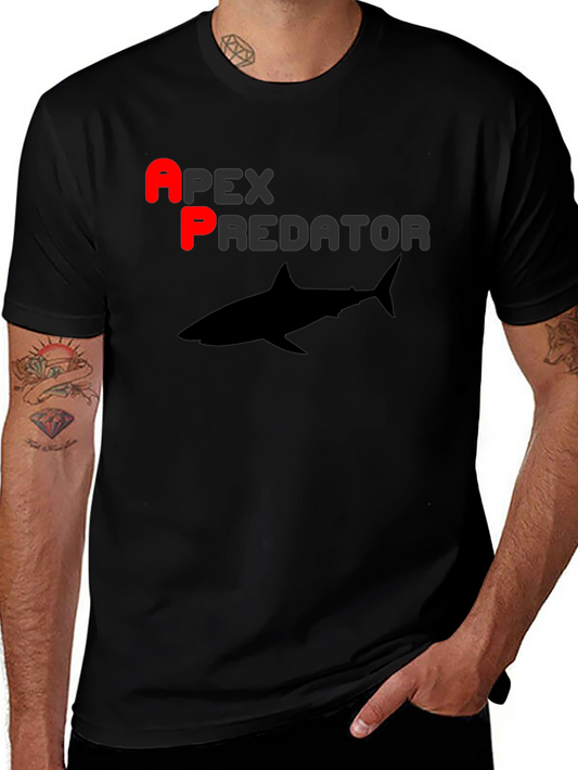 Apex Predator Shark Graphic T-Shirt - Black