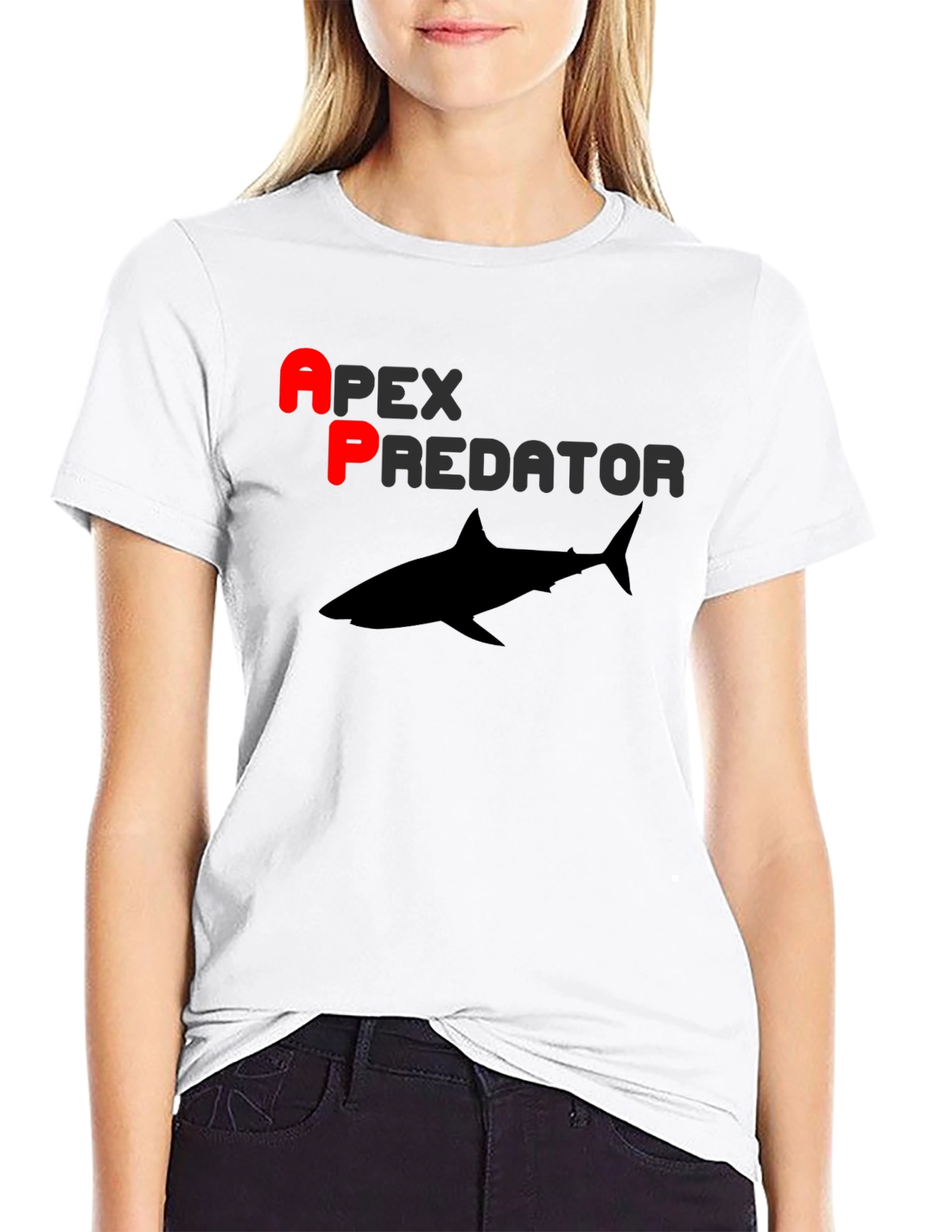 Apex Predator Shark Graphic T-Shirt - Black