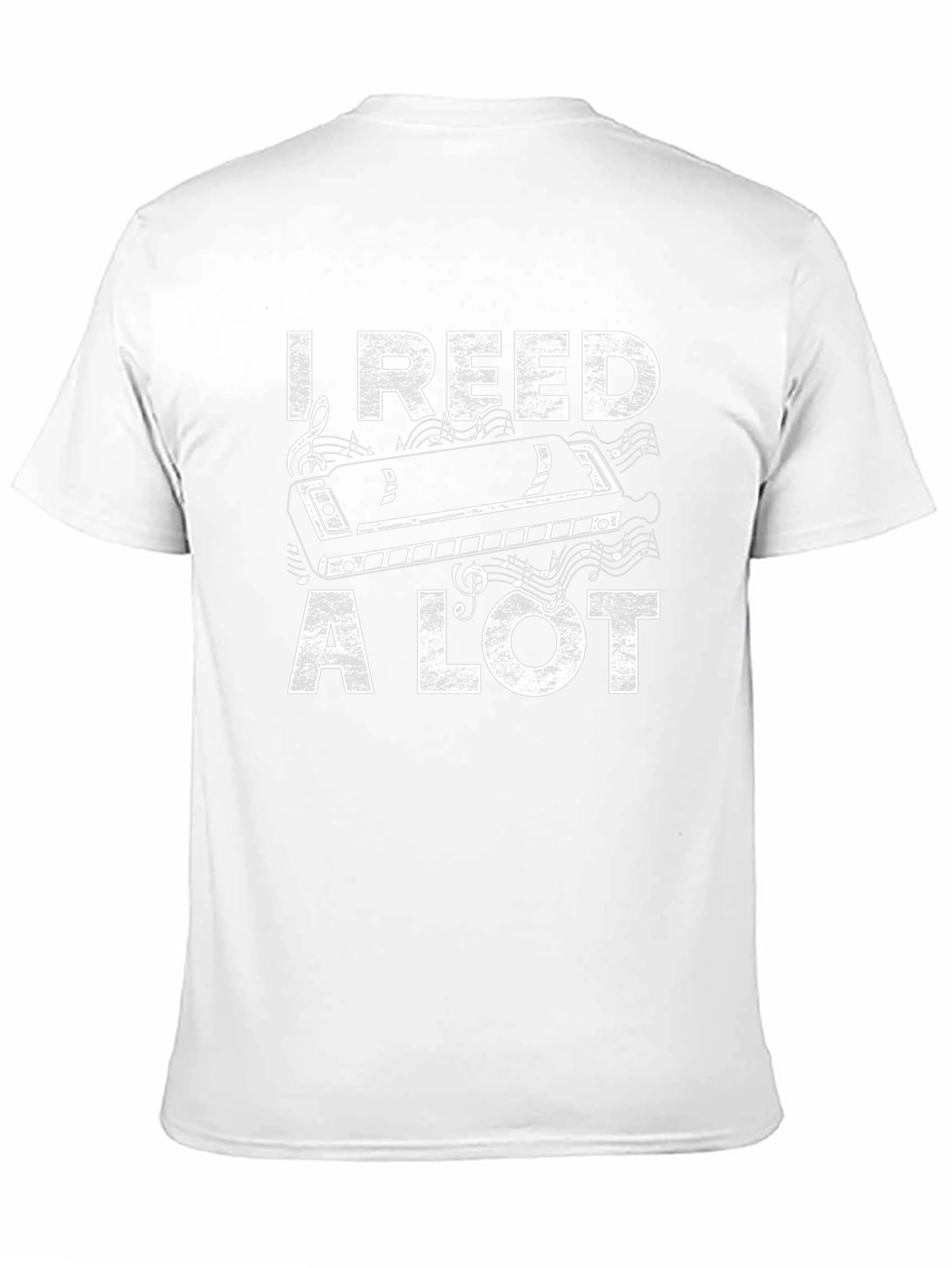 I Reed A Lot Harmonica Graphic T-Shirt
