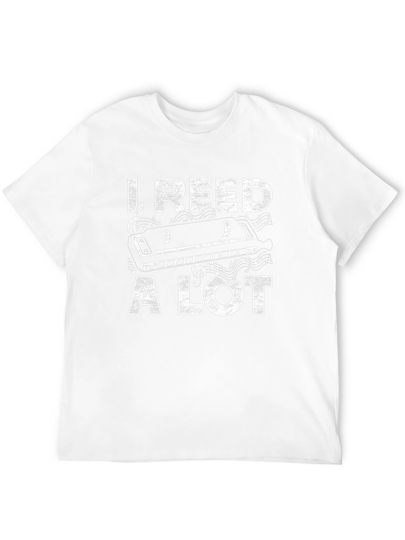 I Reed A Lot Harmonica Graphic T-Shirt