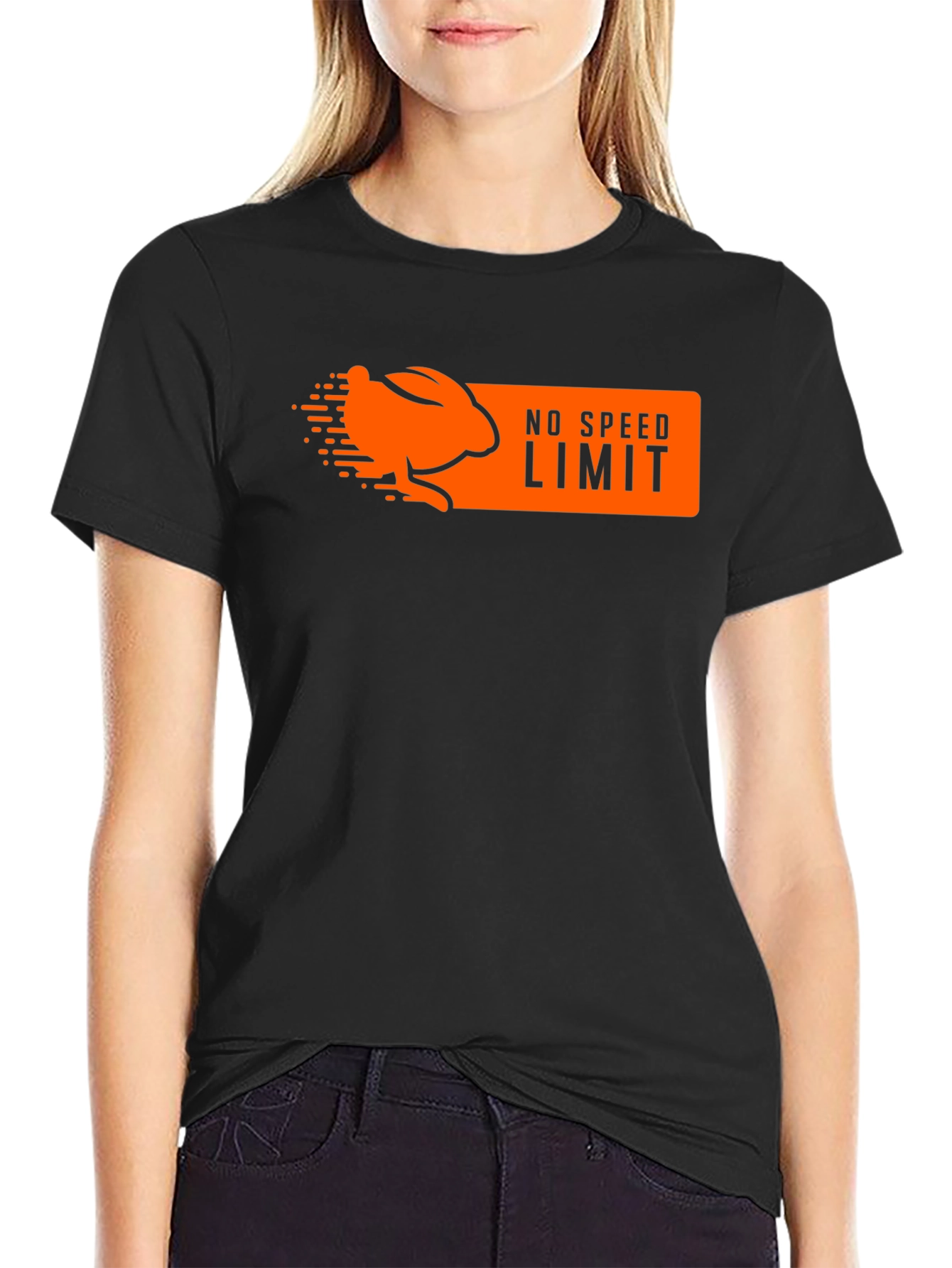 No Speed Limit Rabbit Graphic T-Shirt