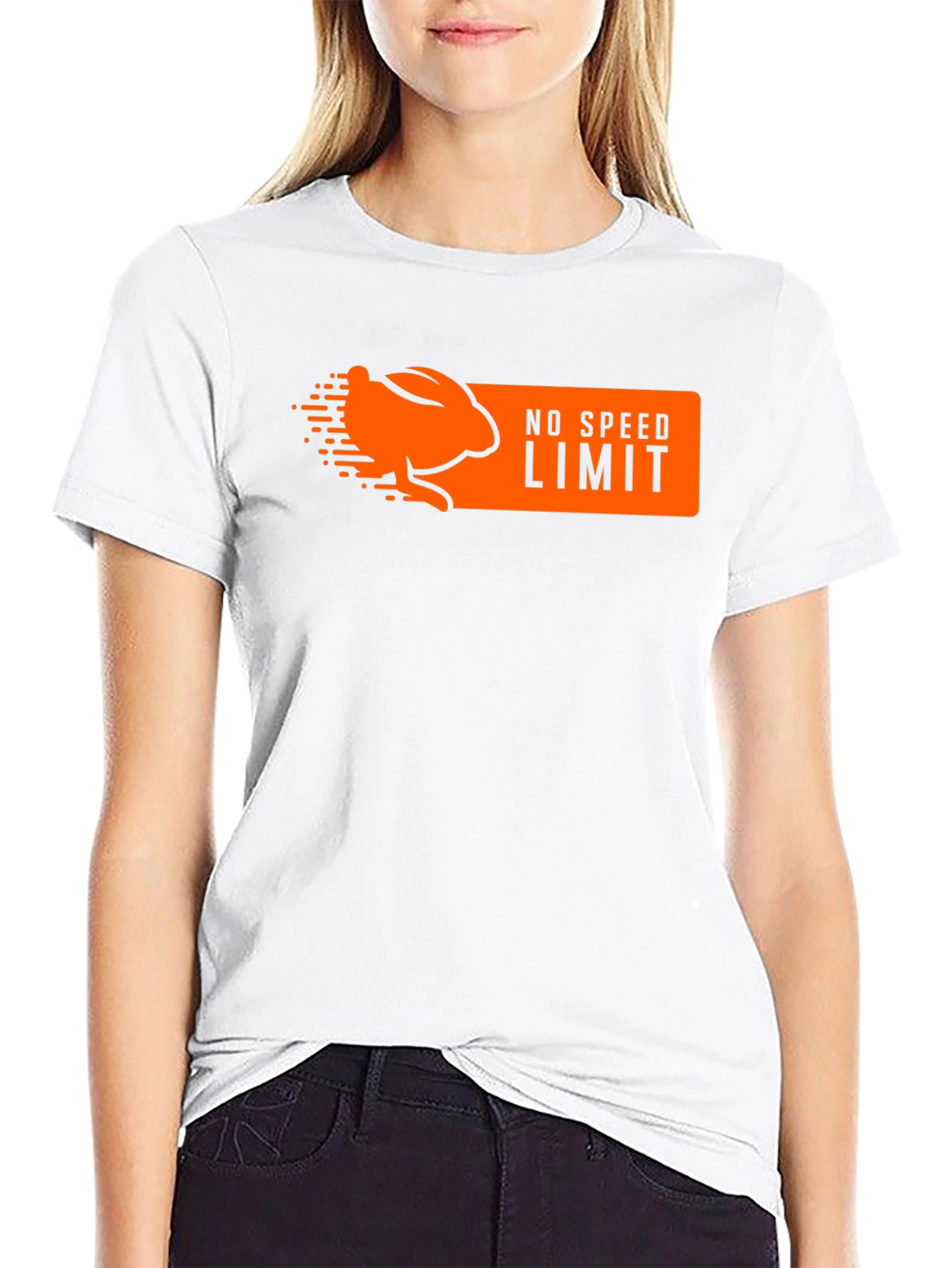 No Speed Limit Rabbit Graphic T-Shirt
