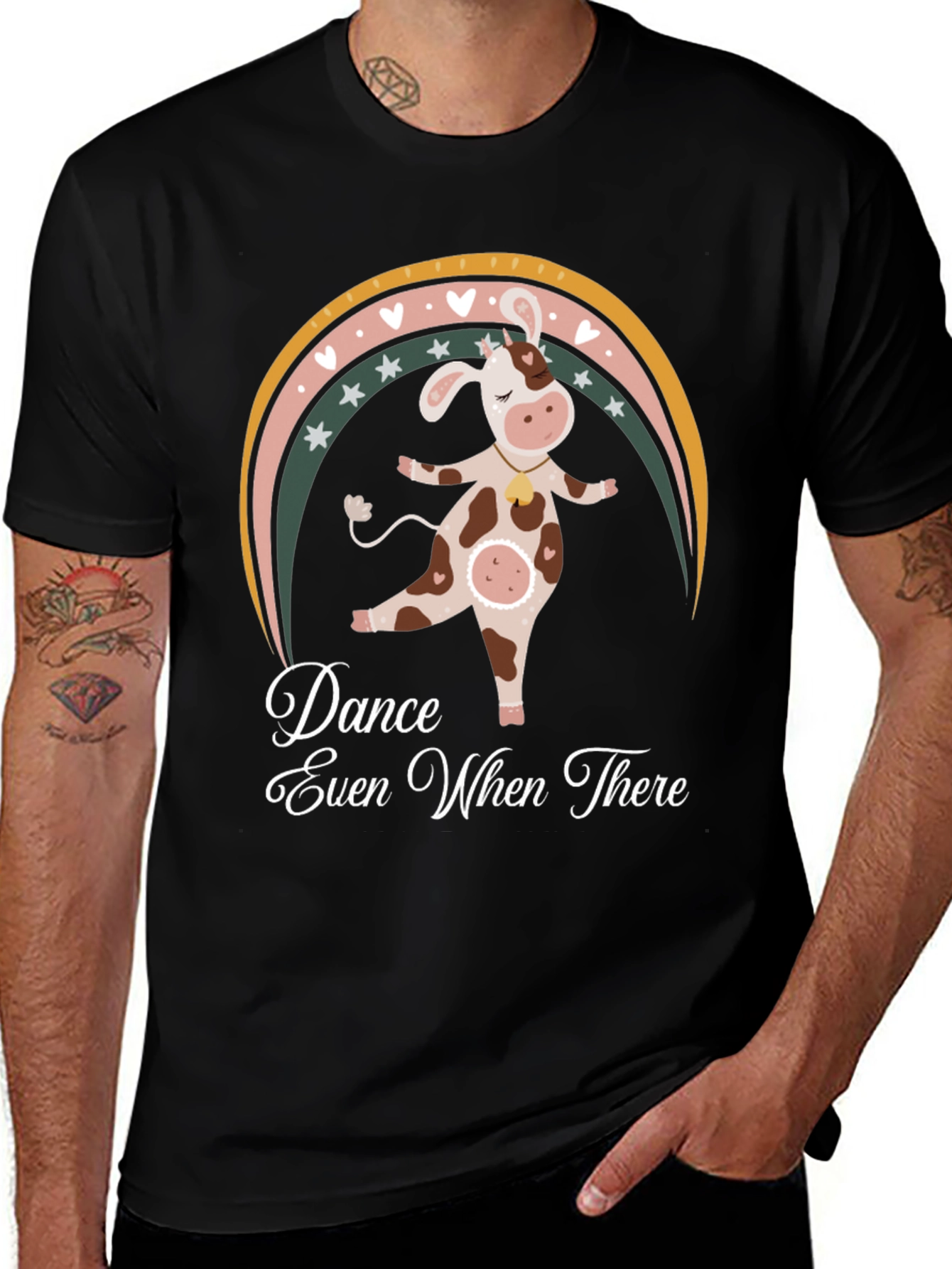 Dancing Cow Graphic Tee