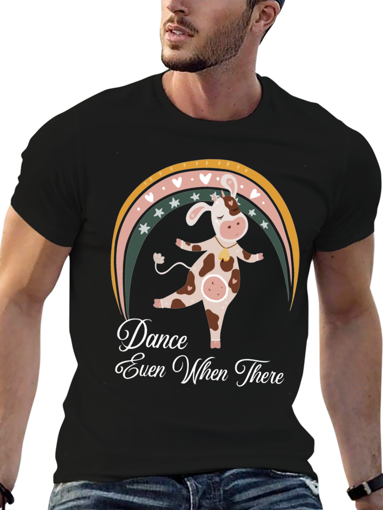 Dancing Cow Graphic Tee