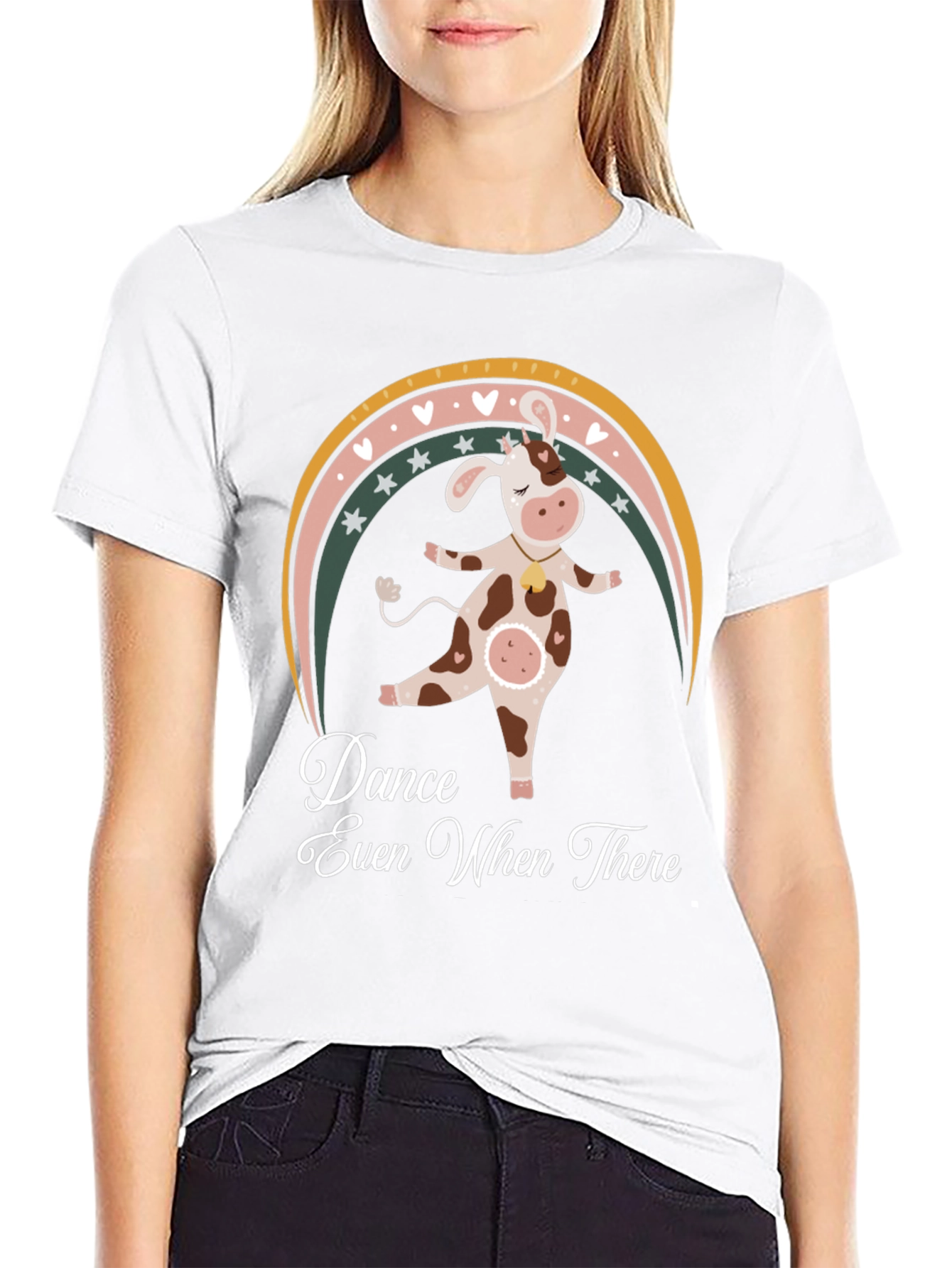 Dancing Cow Graphic Tee