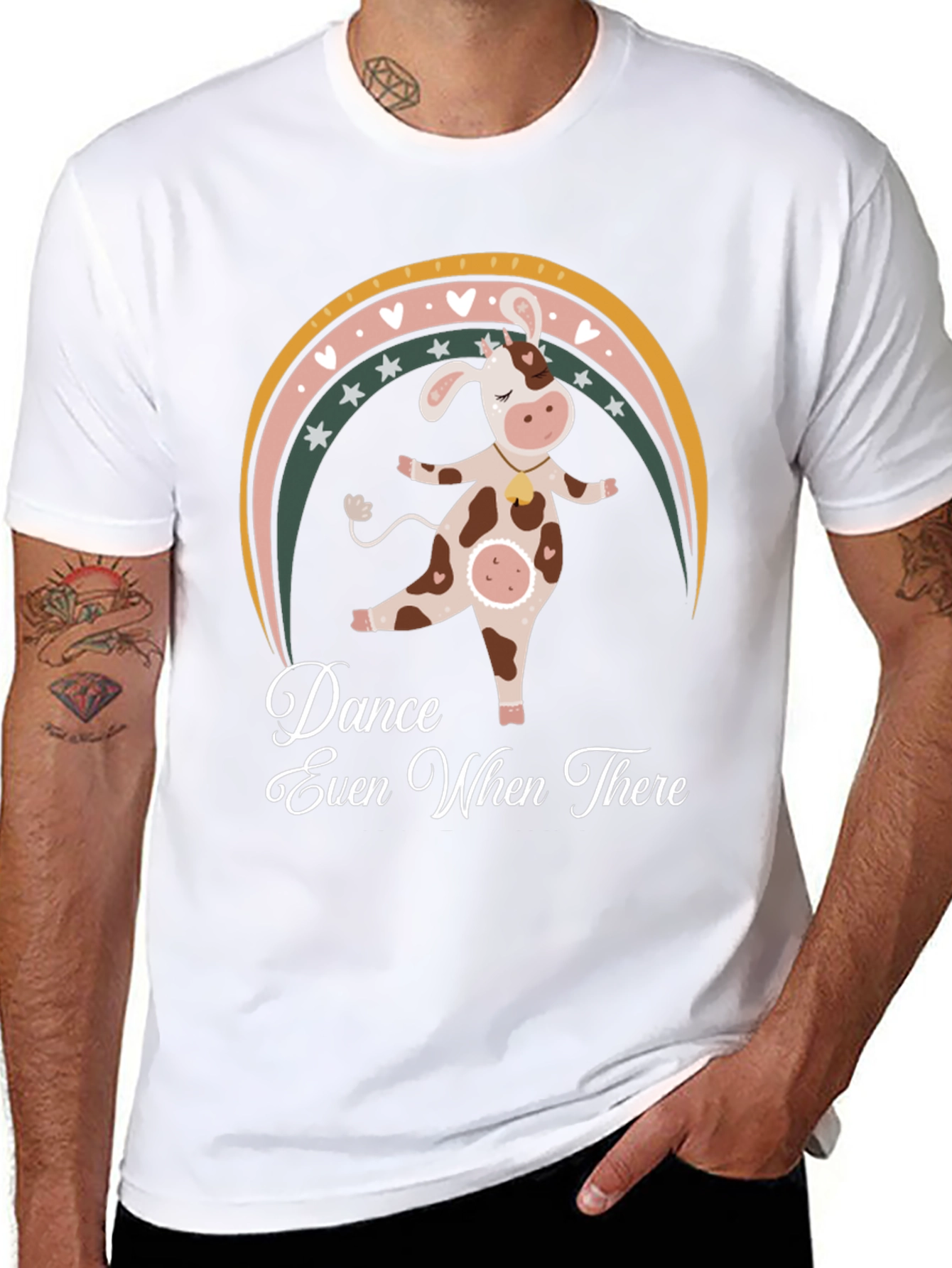 Dancing Cow Graphic Tee