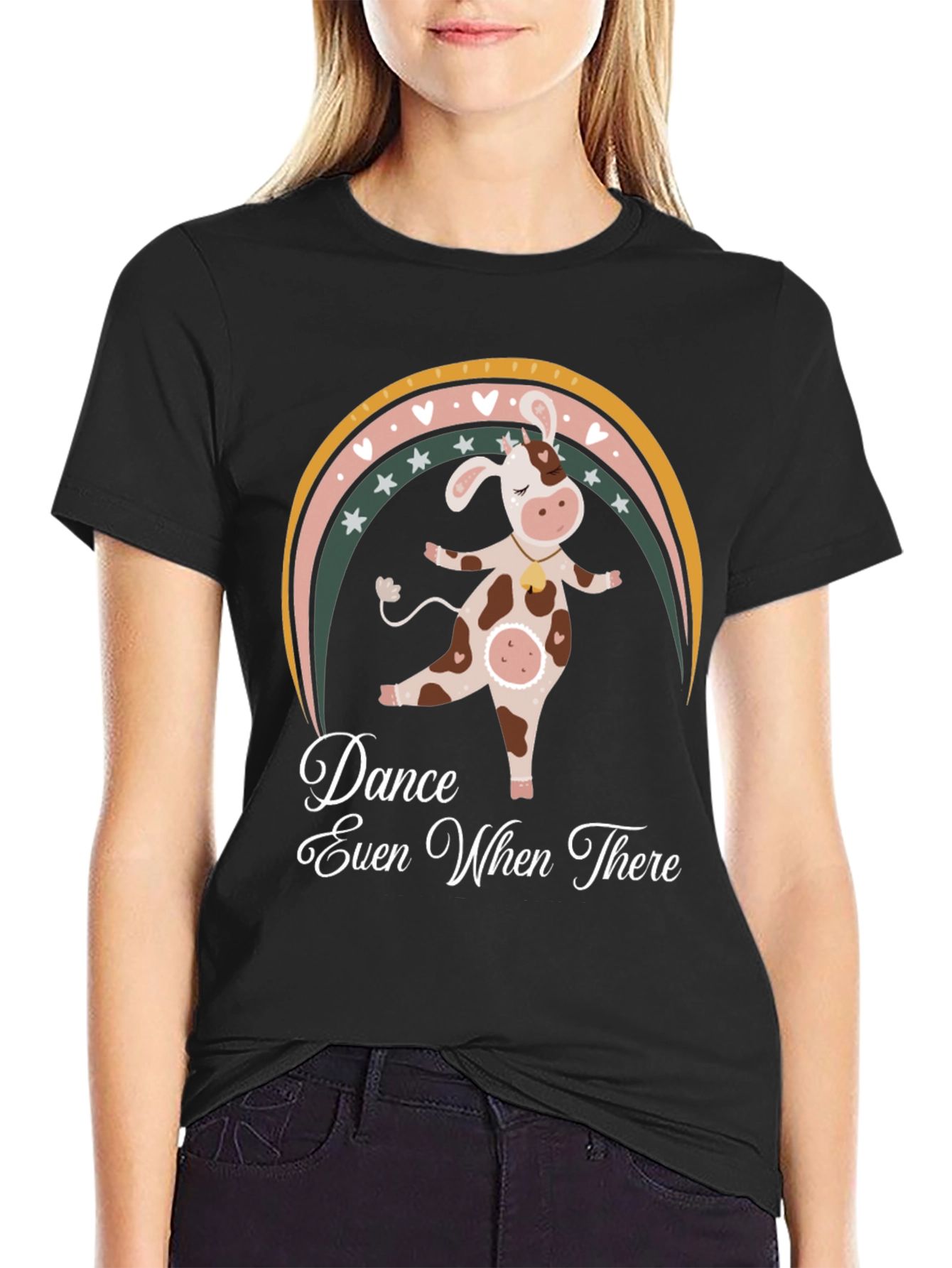 Dancing Cow Graphic Tee