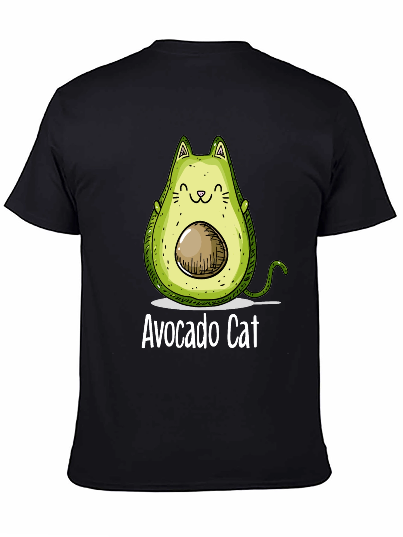 Avocado Cat Graphic Tee - Unique & Funny T-Shirt