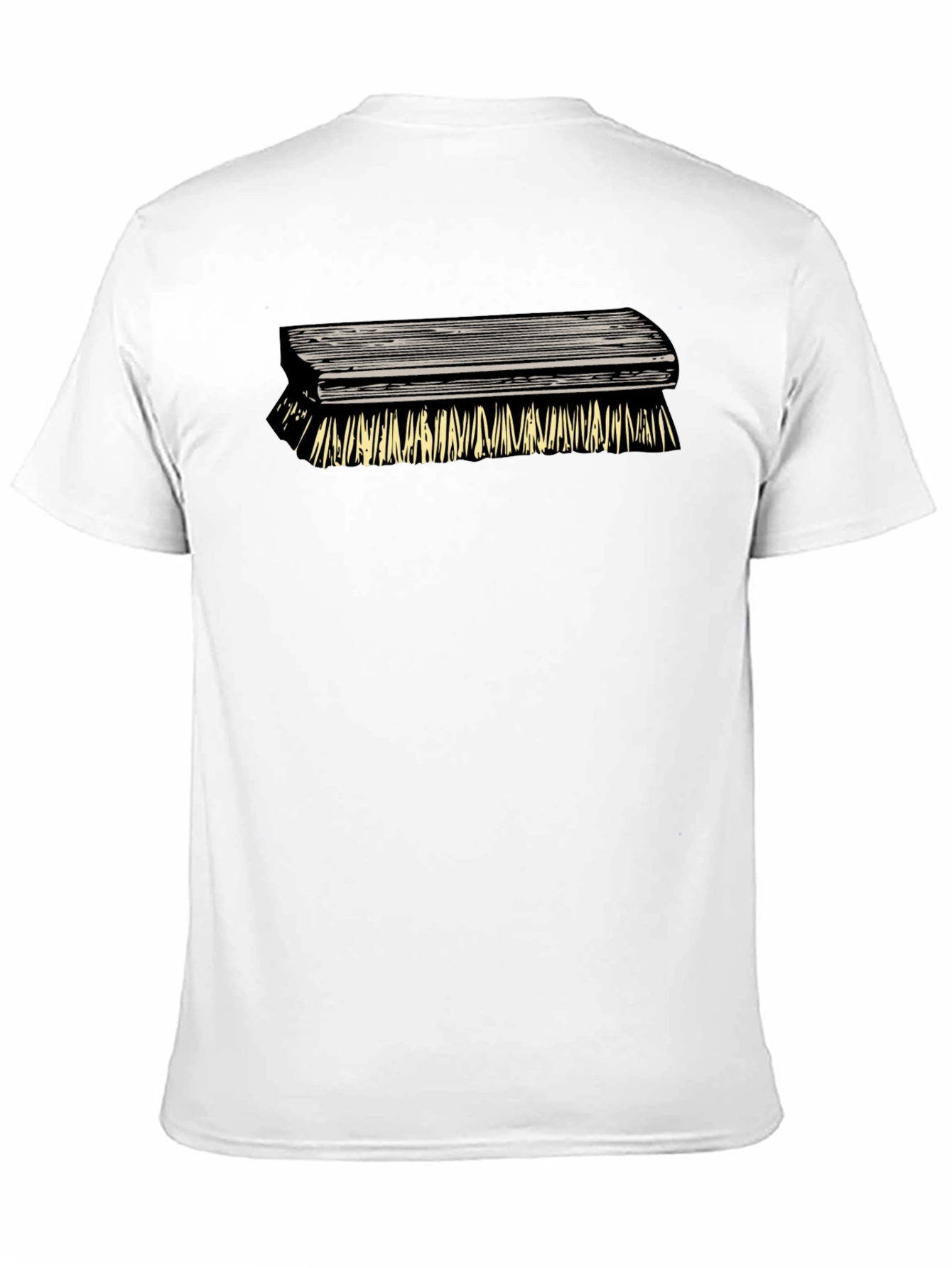 Novelty Brush Graphic Tee - Unique Design Casual Style
