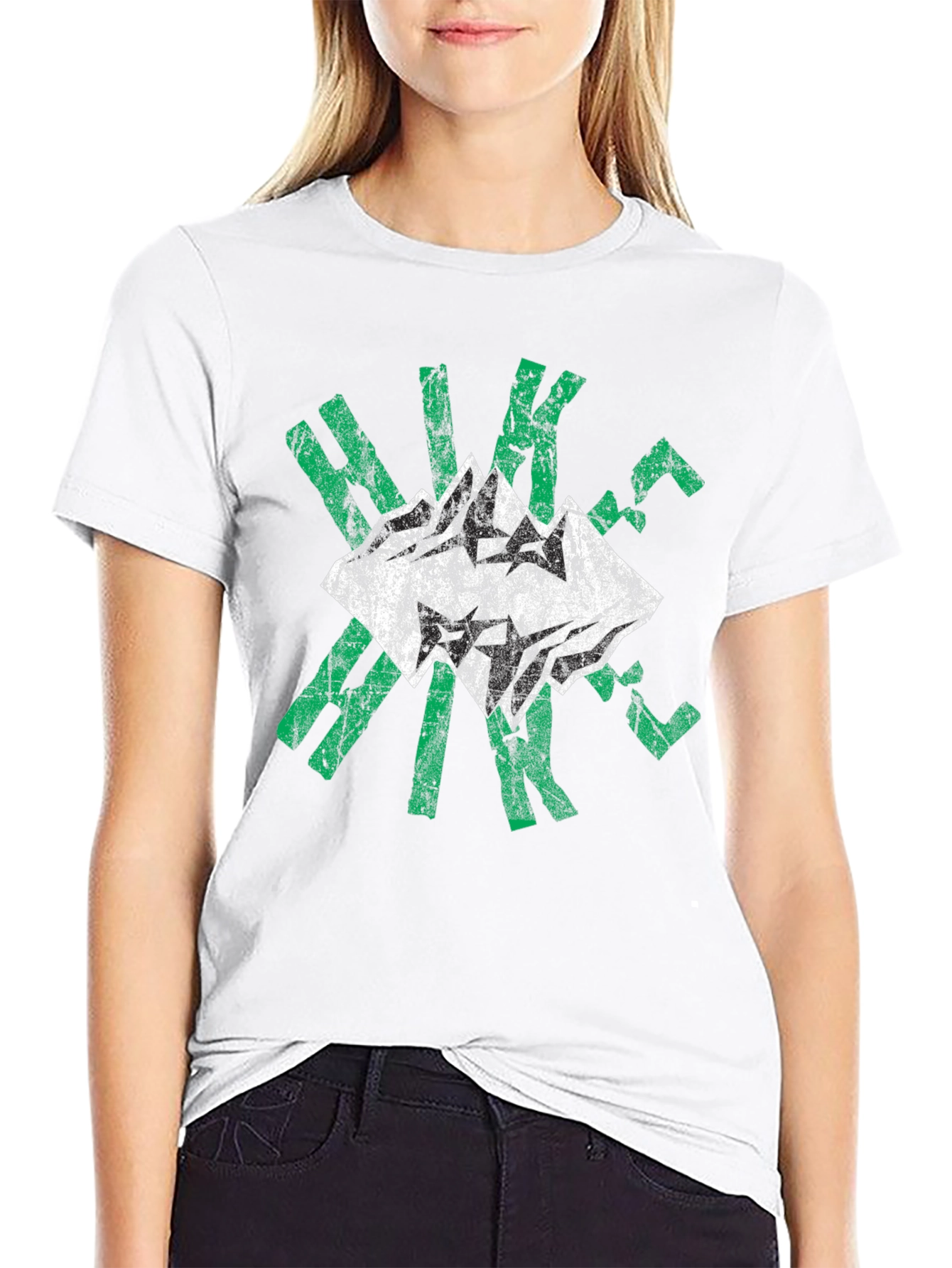 Distressed Mountain Hike Graphic Tee