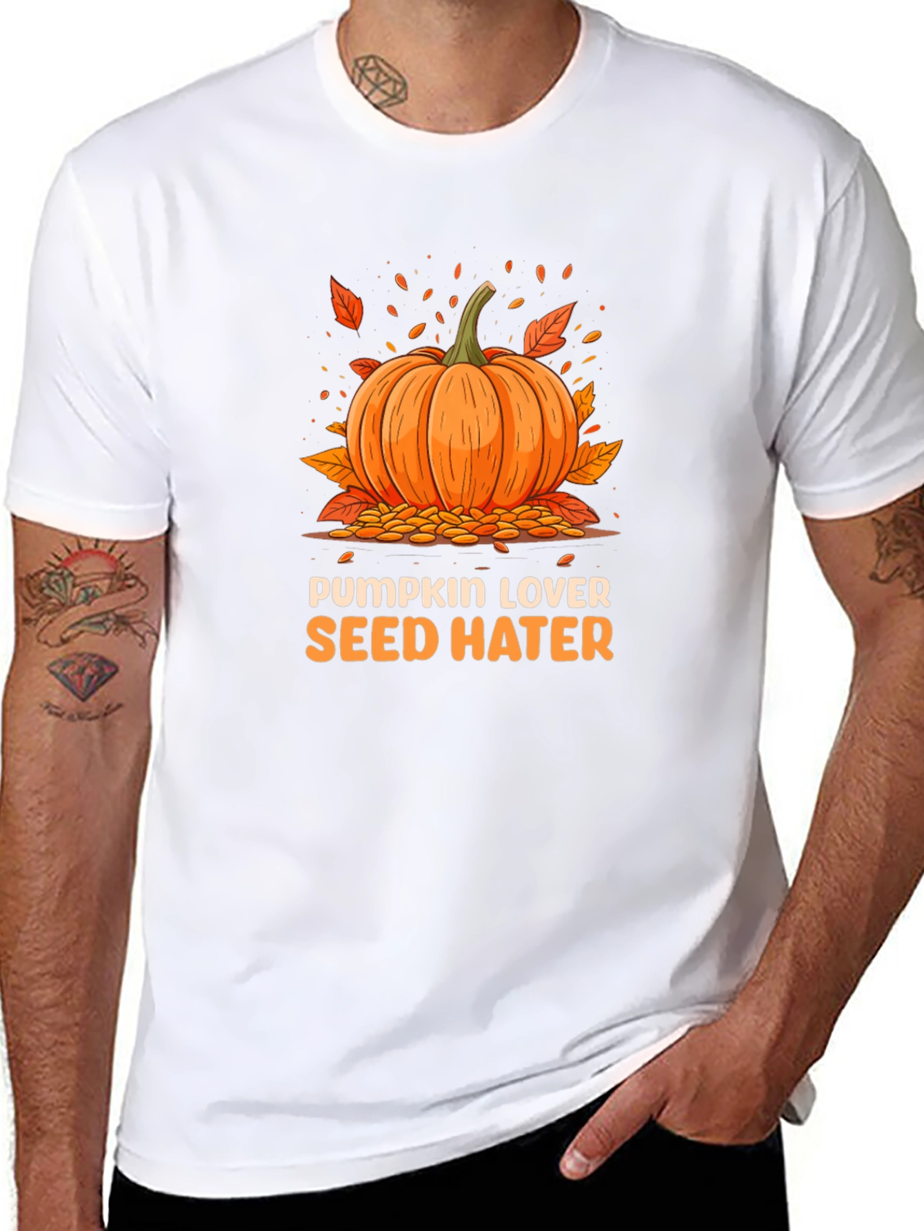 Pumpkin Lover Seed Hater Graphic Tee