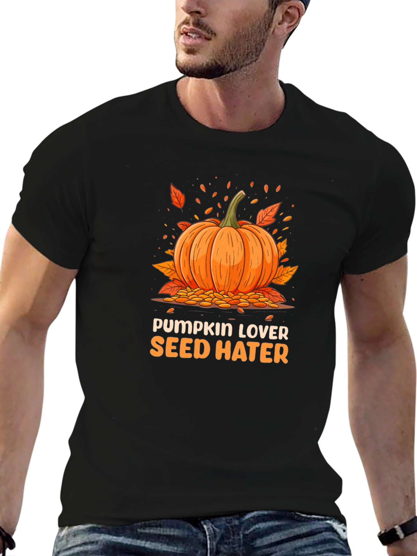 Pumpkin Lover Seed Hater Graphic Tee