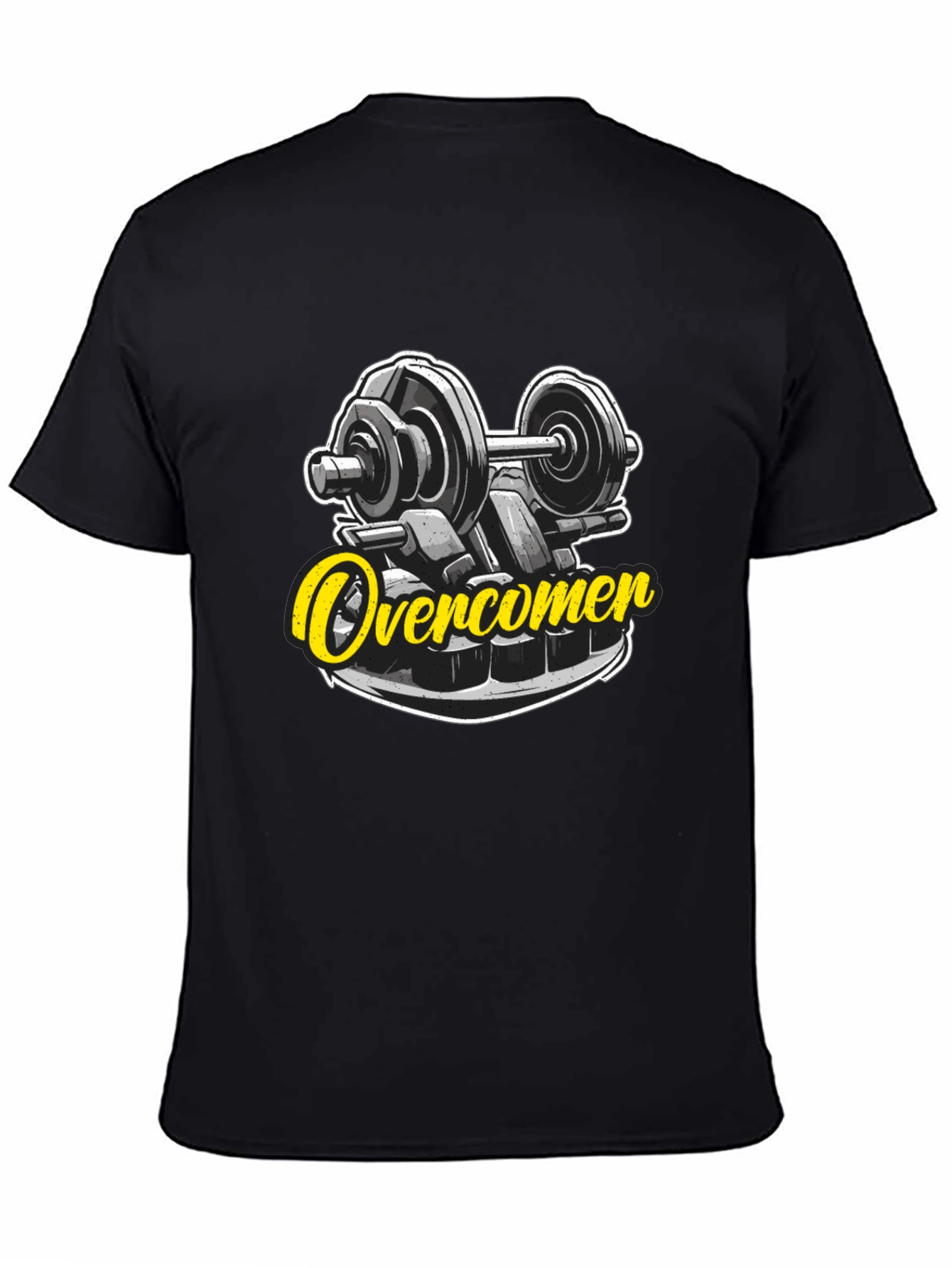 Overcomer Gym T-Shirt - Black Graphic Tee