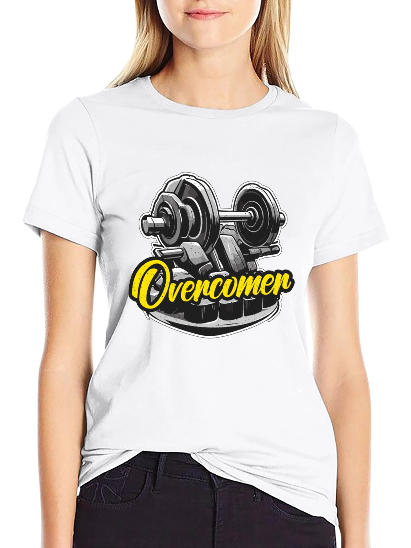 Overcomer Gym T-Shirt - Black Graphic Tee