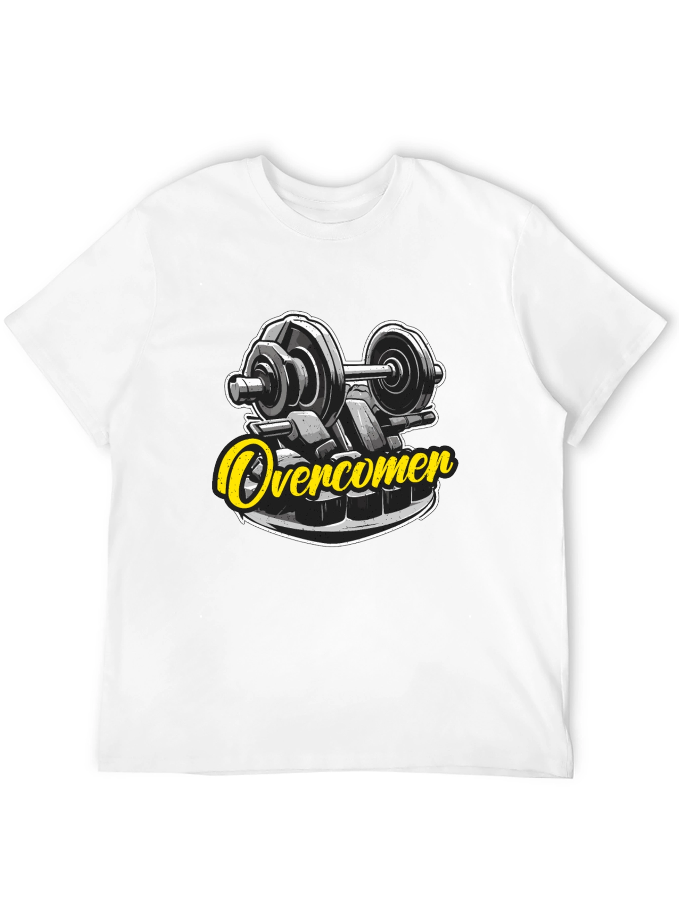 Overcomer Gym T-Shirt - Black Graphic Tee