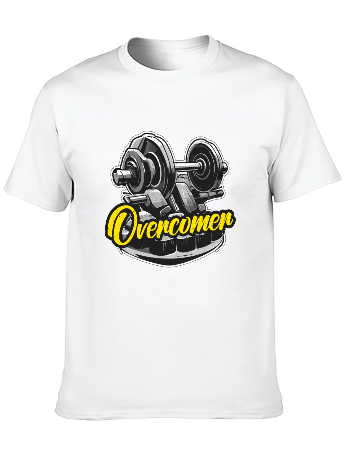 Overcomer Gym T-Shirt - Black Graphic Tee