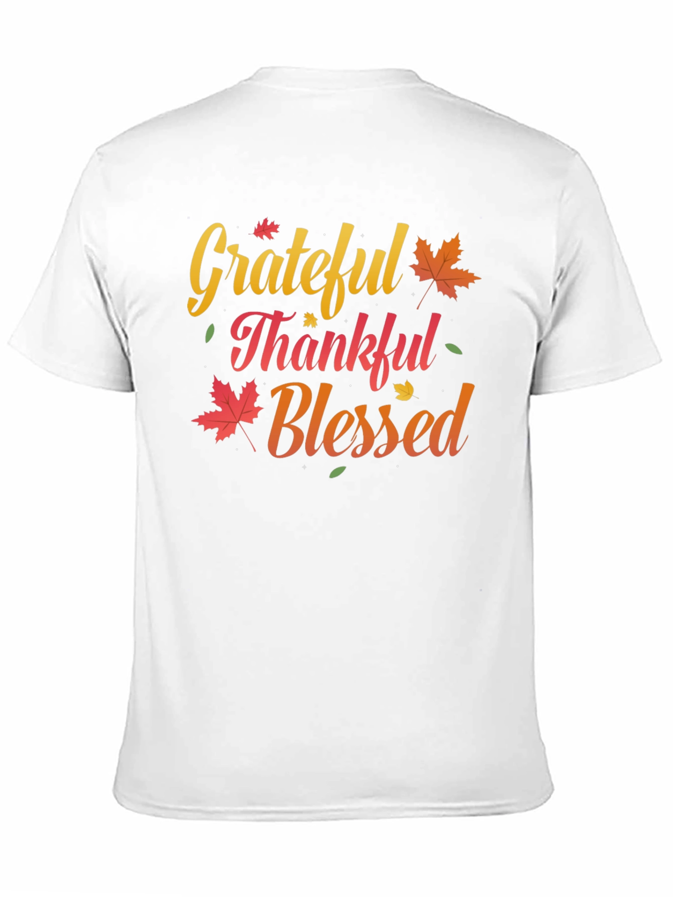 Grateful Thankful Blessed T-Shirt Fall Thanksgiving Tee