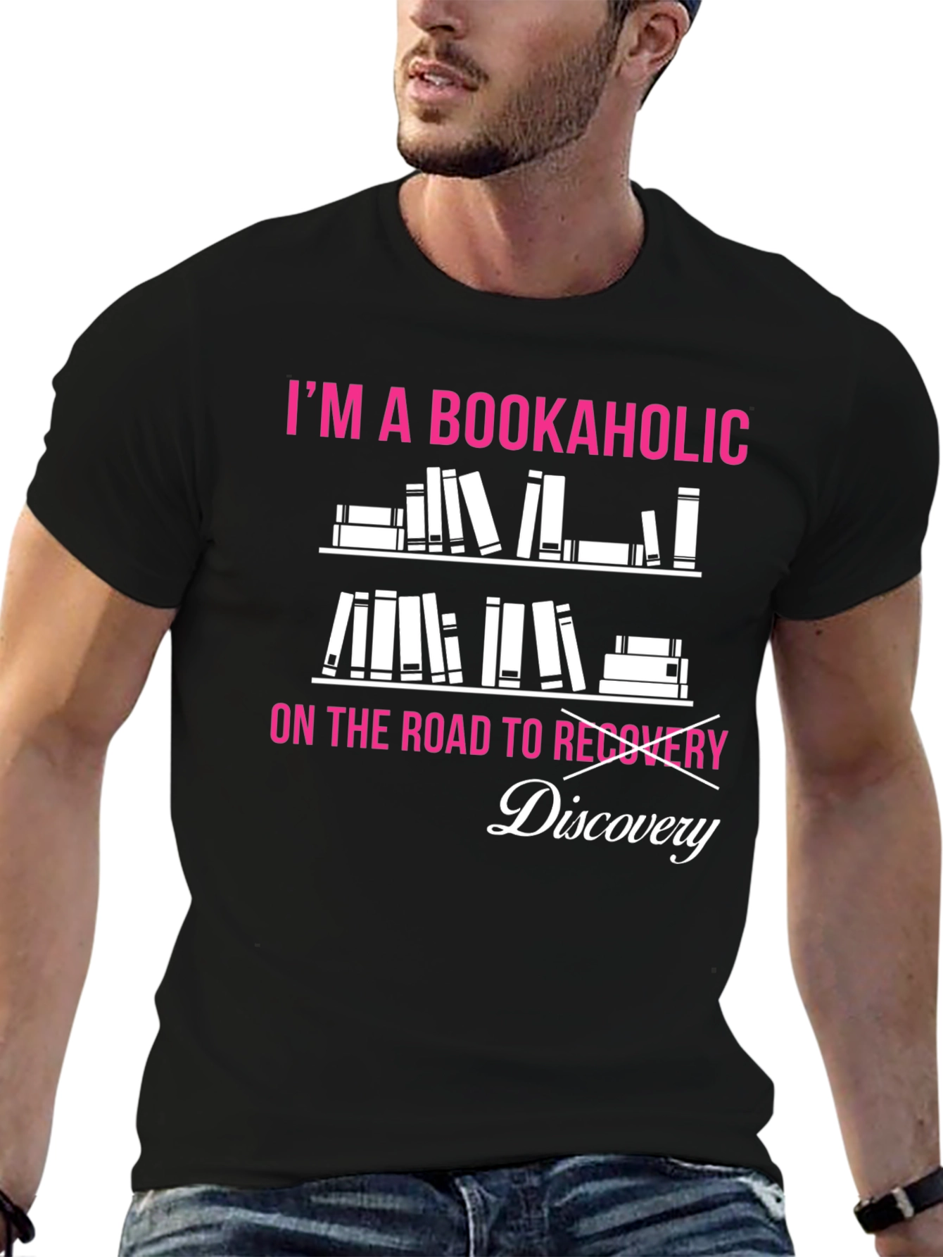 Bookaholic Discovery T-Shirt Book Lover Tee