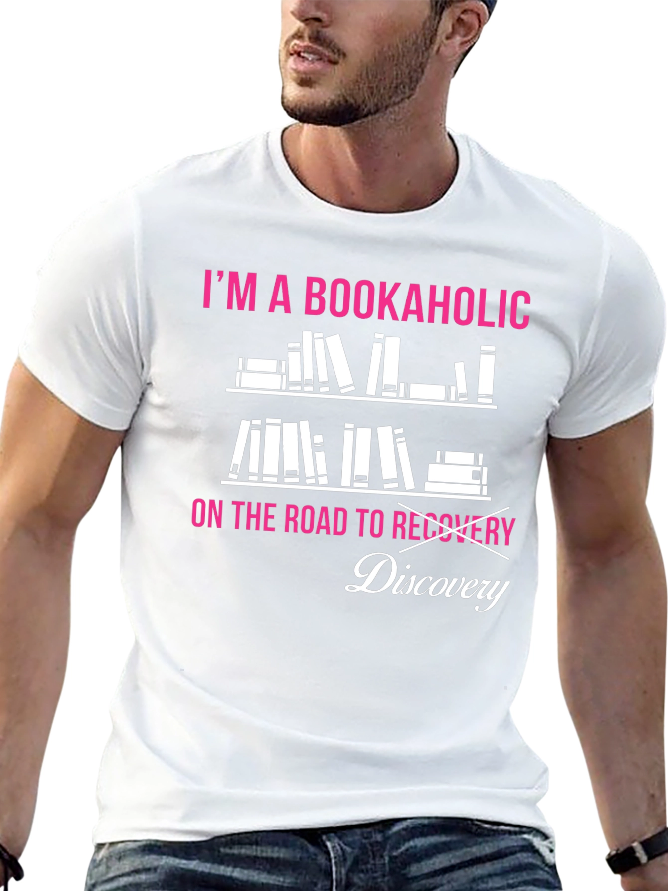 Bookaholic Discovery T-Shirt Book Lover Tee