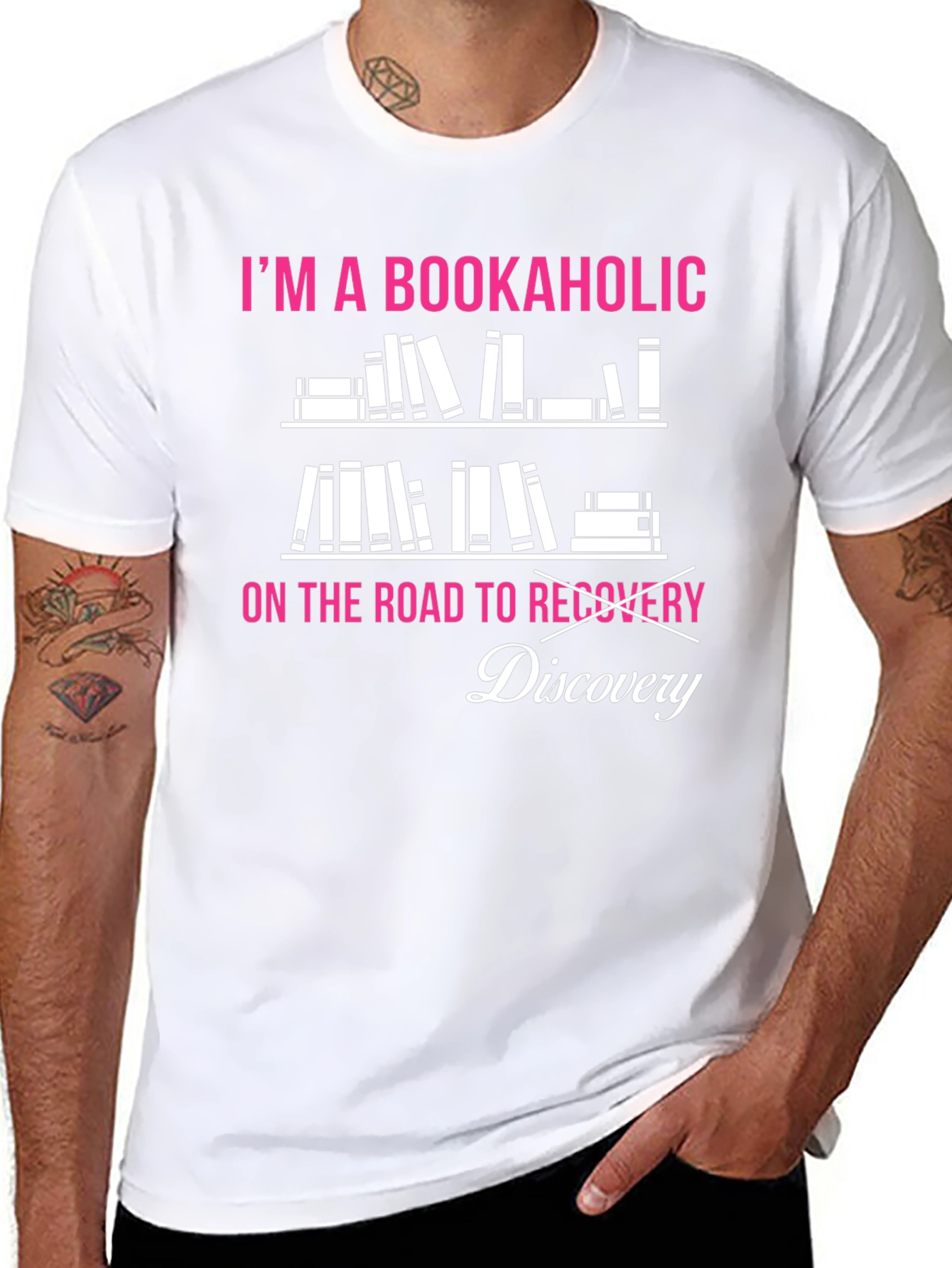Bookaholic Discovery T-Shirt Book Lover Tee