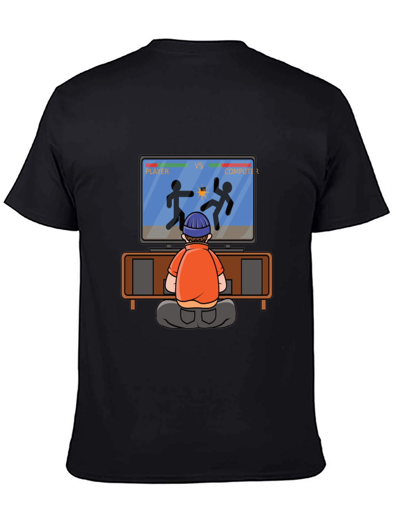 Gamer vs Computer Black T-Shirt