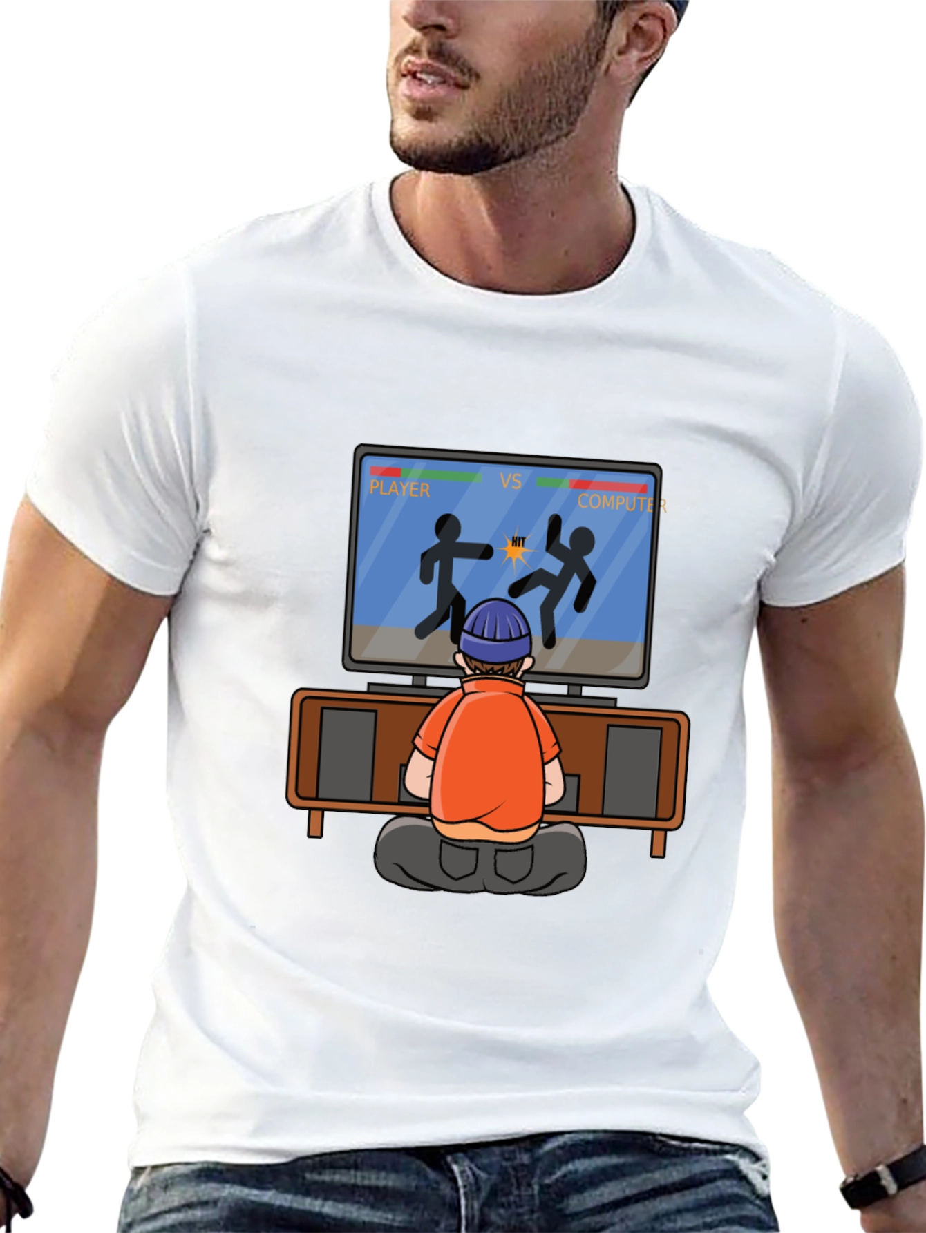 Gamer vs Computer Black T-Shirt