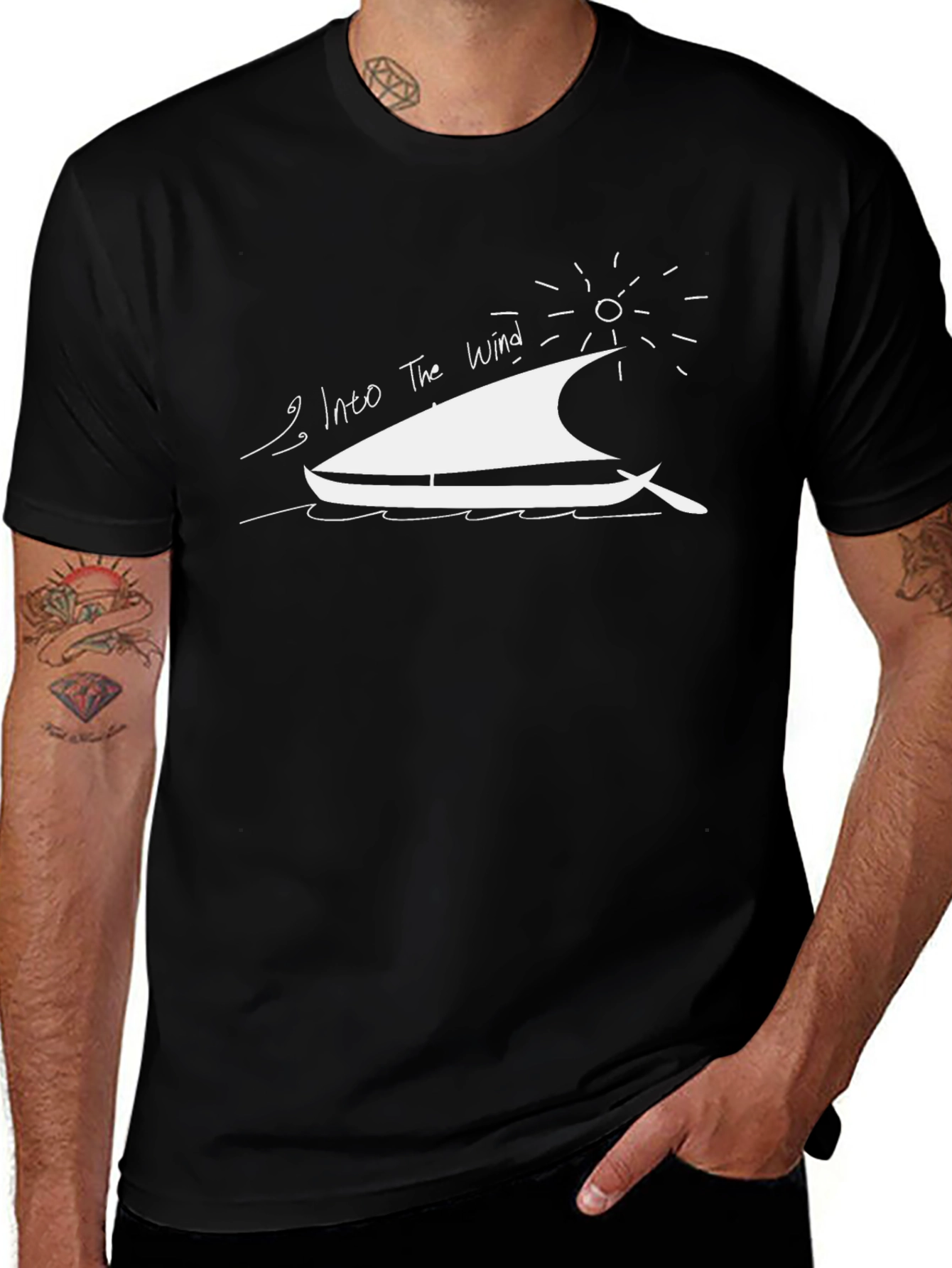 Into the Wind T-Shirt - Sailing Adventure Tee